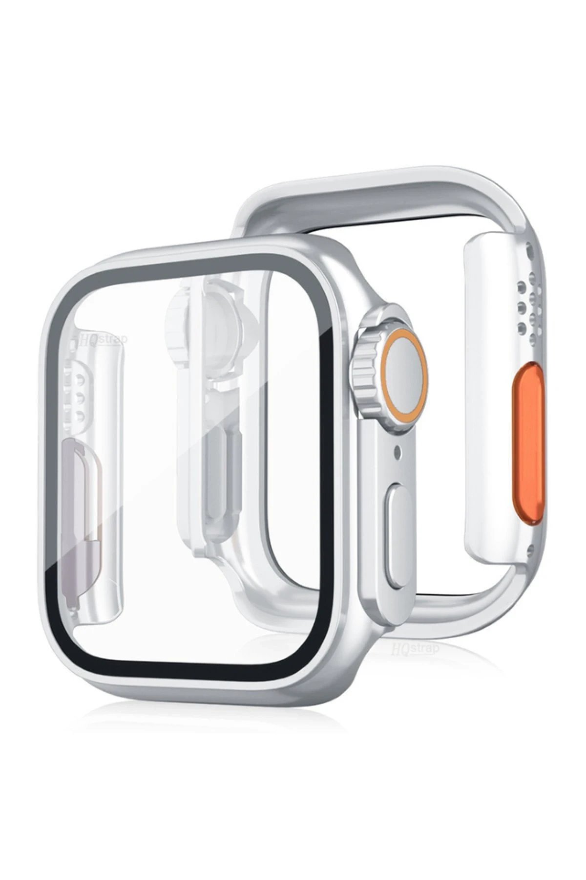 Apple Watch 41mm Watch 49mm Kasa Dönüştürücü ve Ekran Koruyucu - Çöl Titanyum-(5796)