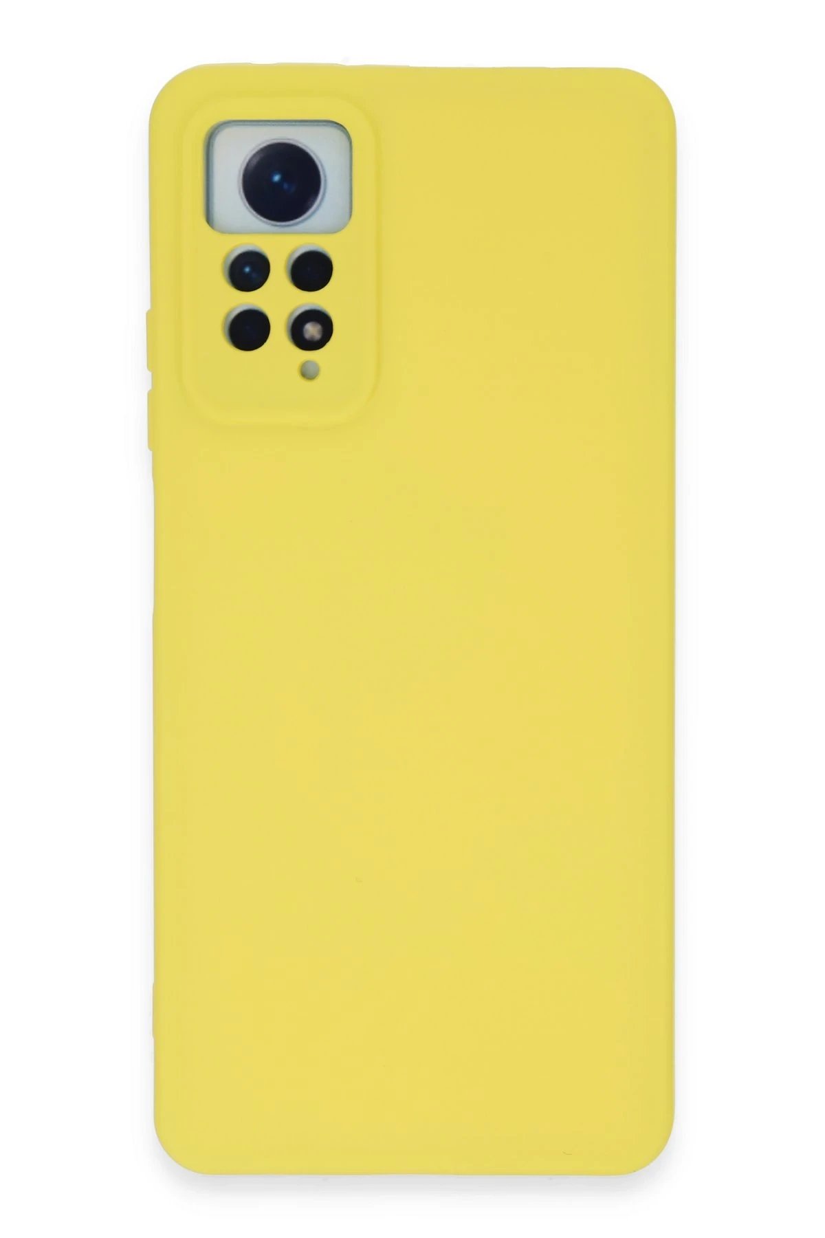 Xiaomi Redmi Note 12 Pro 4G Kılıf Nano içi Kadife Silikon - Sarı-(5796)