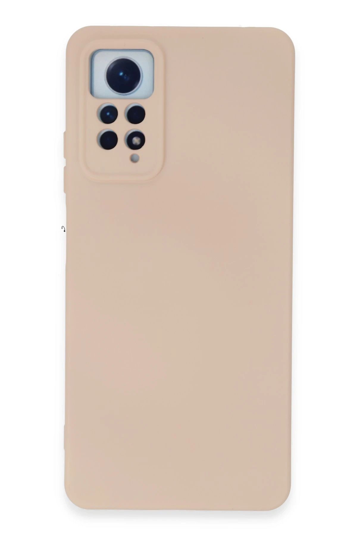 Xiaomi Redmi Note 12 Pro 4G Kılıf Nano içi Kadife Silikon - Pudra-(5796)