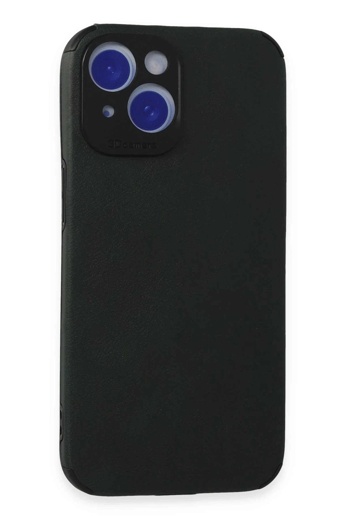 iPhone 15 Kılıf Loop Deri Silikon - Yeşil-(5796)