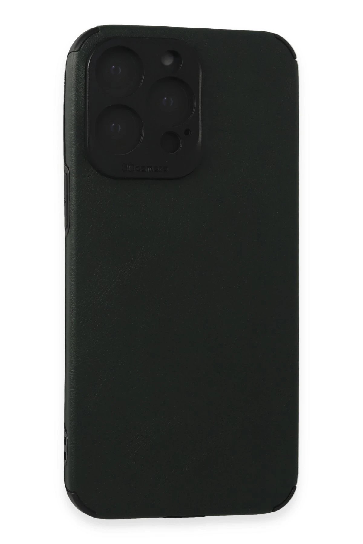 iPhone 15 Pro Max Kılıf Loop Deri Silikon - Yeşil-(5796)