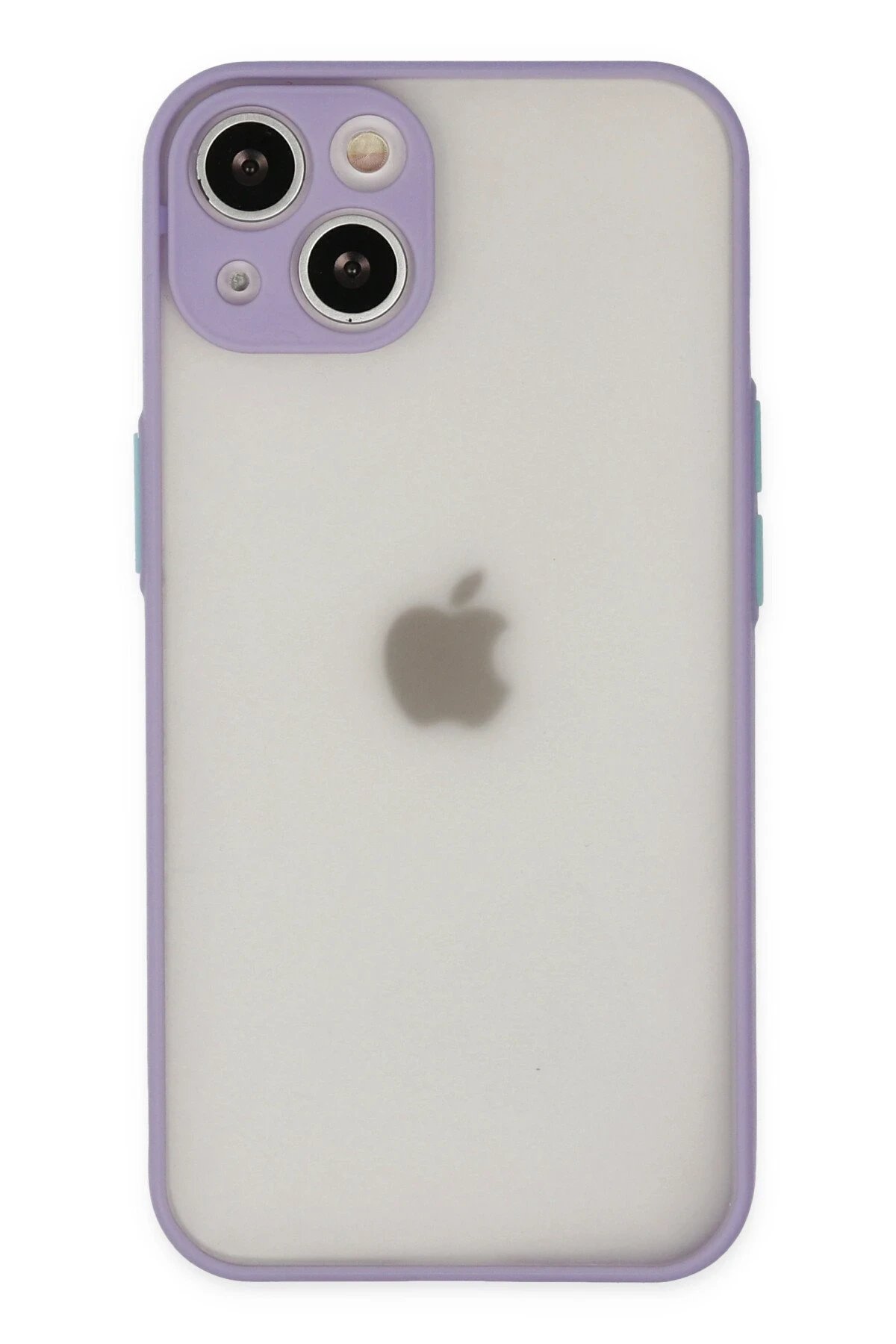 iPhone 15 Plus Kılıf Montreal Silikon Kapak - Mor-(5796)