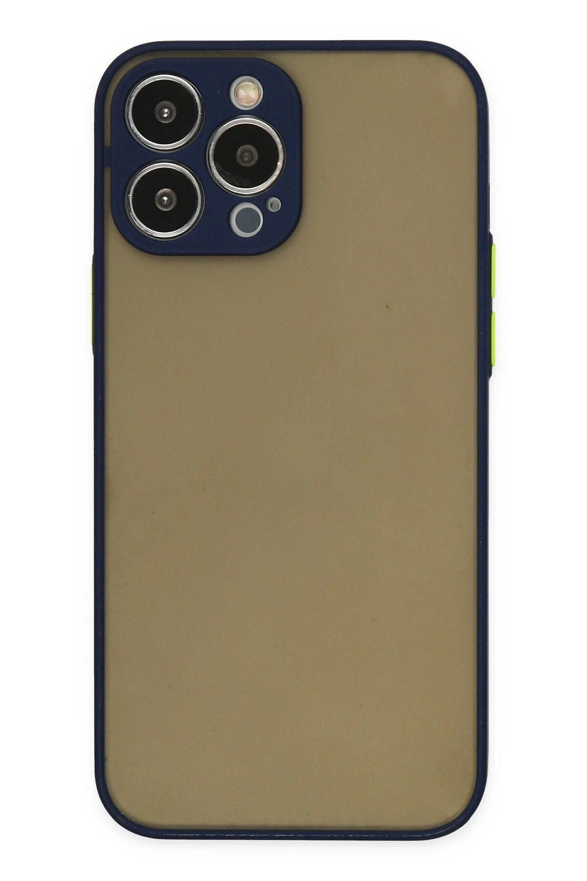iPhone 15 Pro Max Kılıf Montreal Silikon Kapak - Lacivert-(5796)