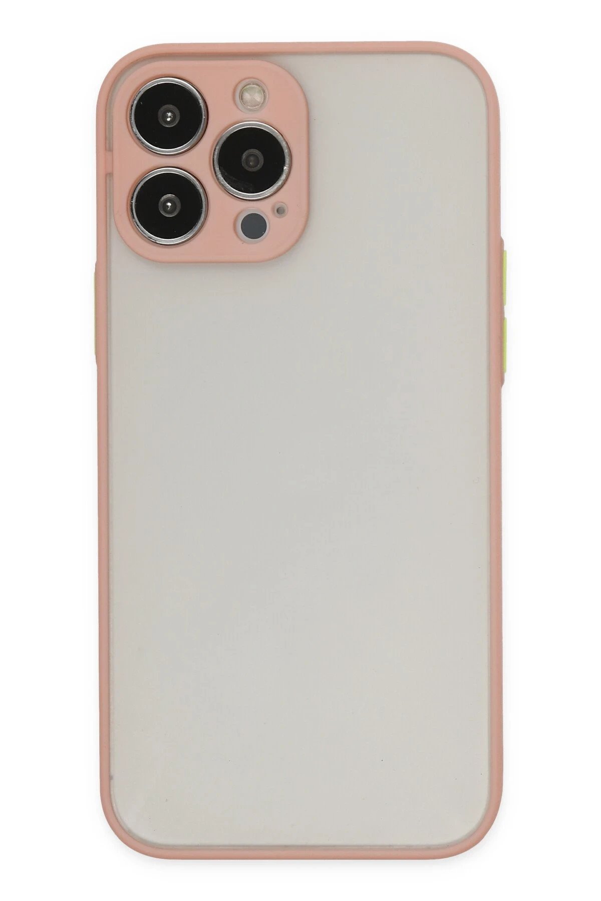 iPhone 15 Pro Max Kılıf Montreal Silikon Kapak - Pembe-(5796)