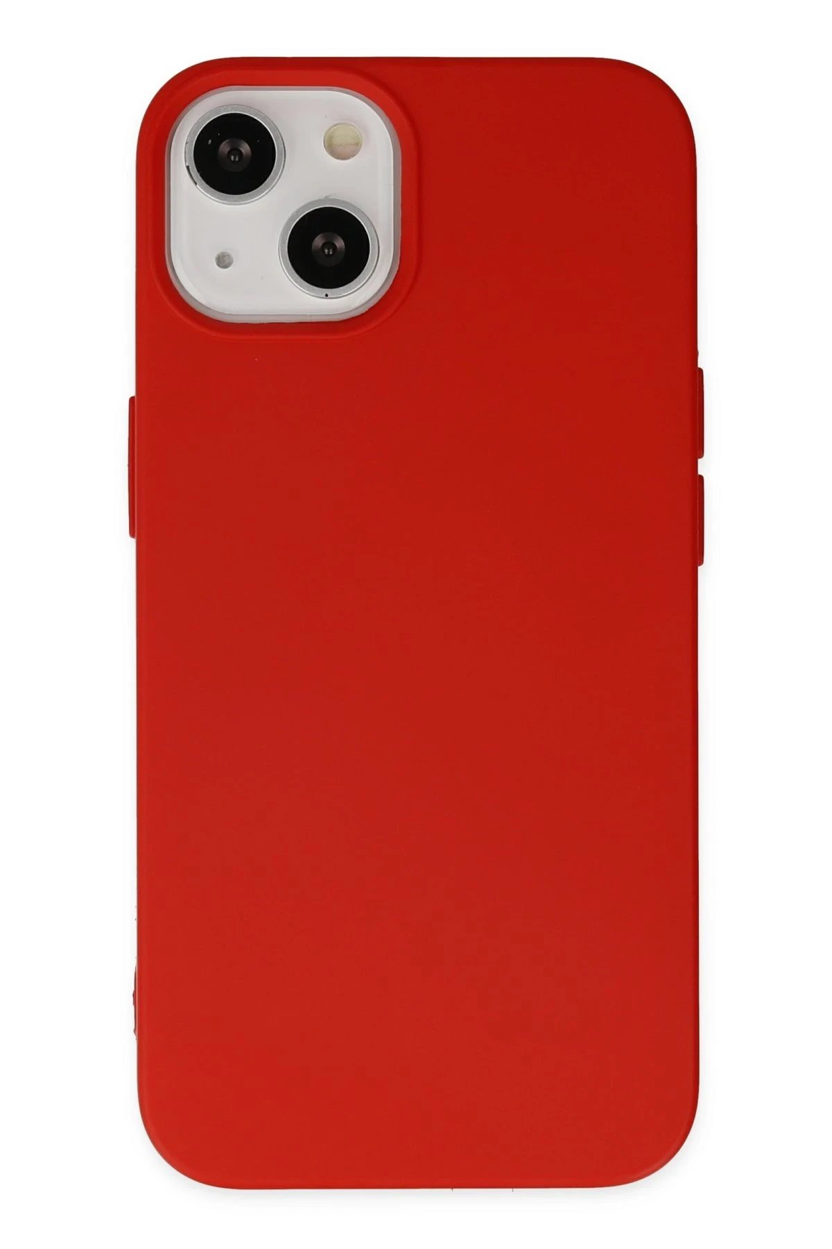 iPhone 15 Pro Kılıf Nano içi Kadife Silikon - Kırmızı-(5796)
