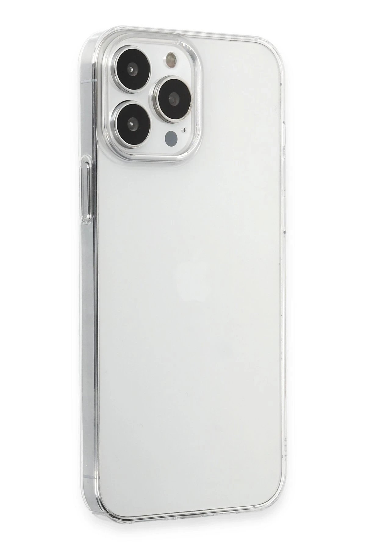 iPhone 15 Pro Max Kılıf Pc Sert Şeffaf Kapak - Şeffaf-(5796)
