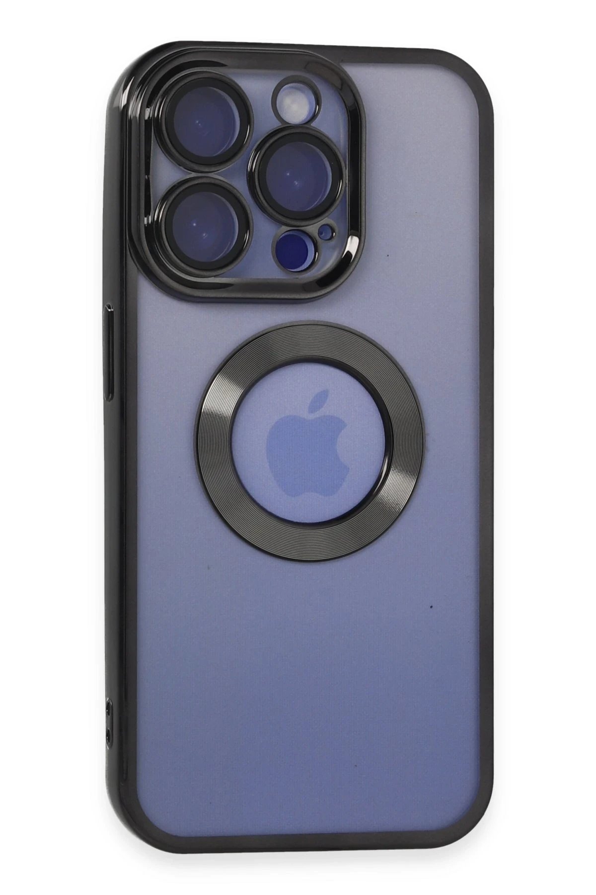 iPhone 15 Pro Max Kılıf Slot Silikon - Siyah-(5796)