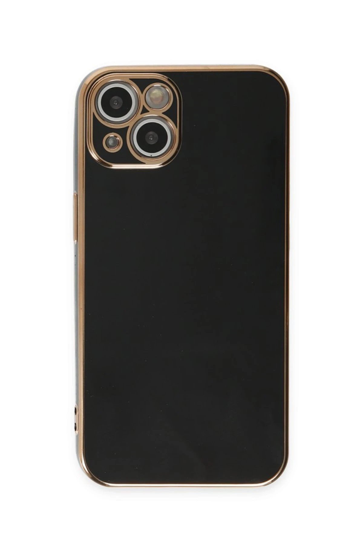 iPhone 15 Kılıf Volet Silikon - Siyah-(5796)