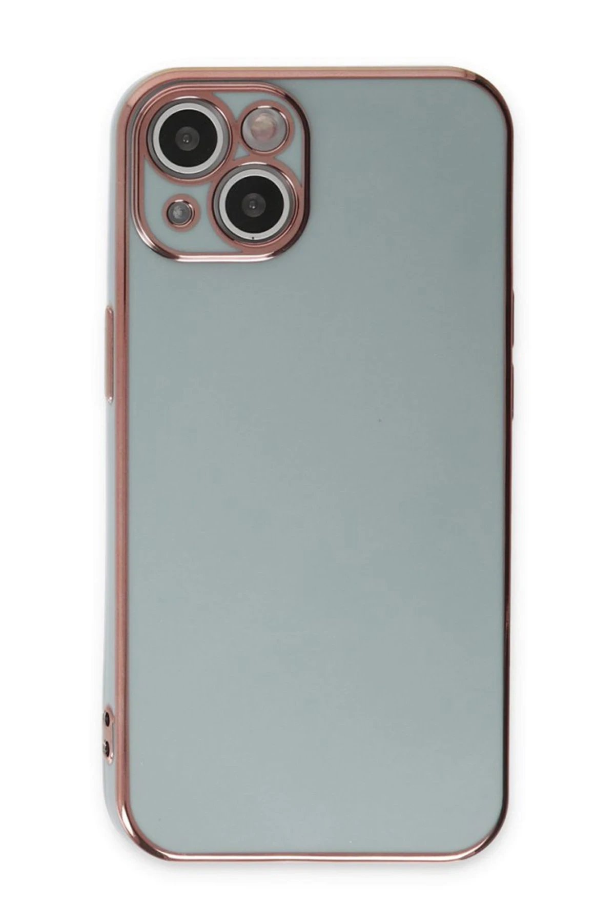 iPhone 15 Kılıf Volet Silikon - Açık Yeşil-(5796)