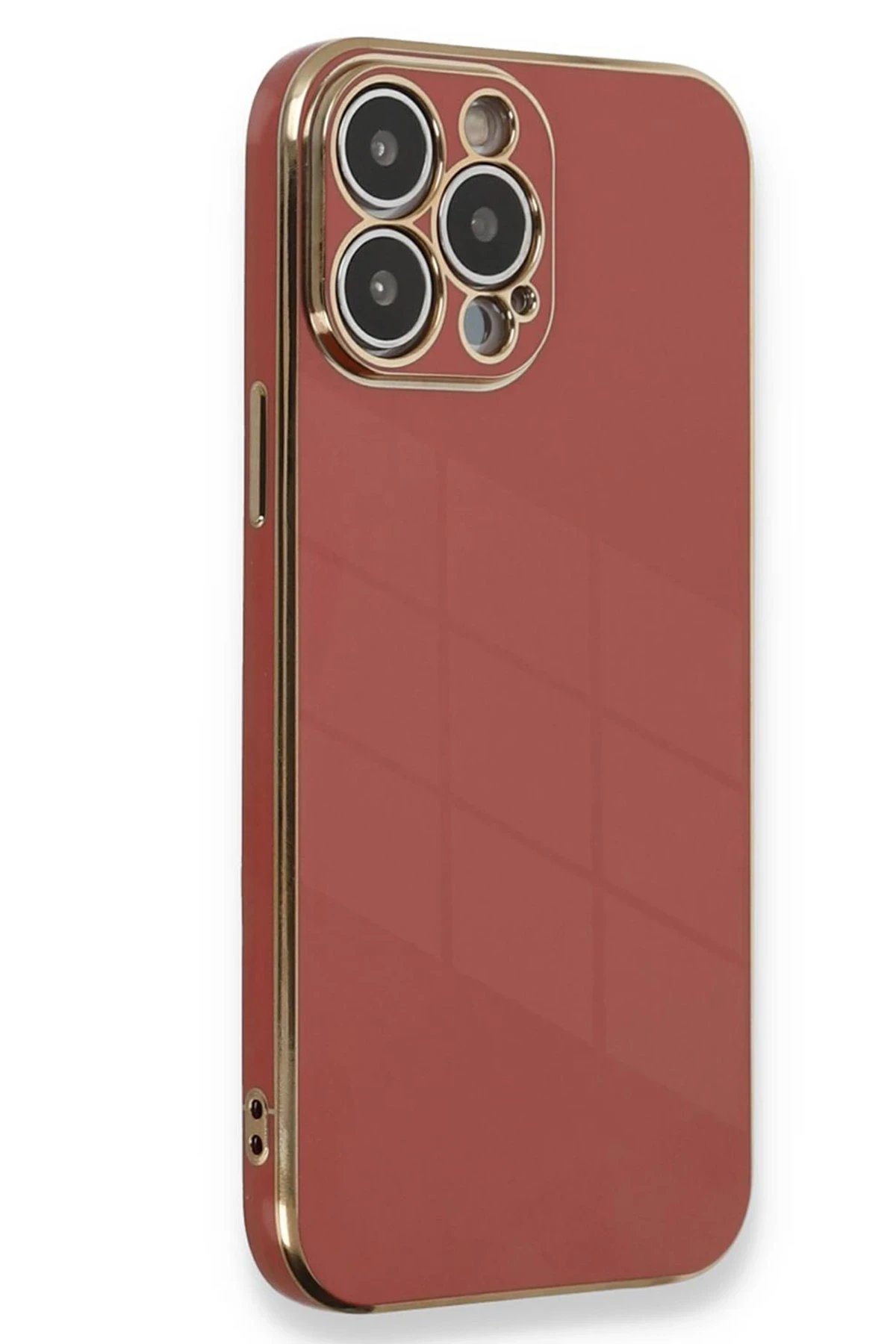 iPhone 15 Pro Kılıf Volet Silikon - Kırmızı-(5796)