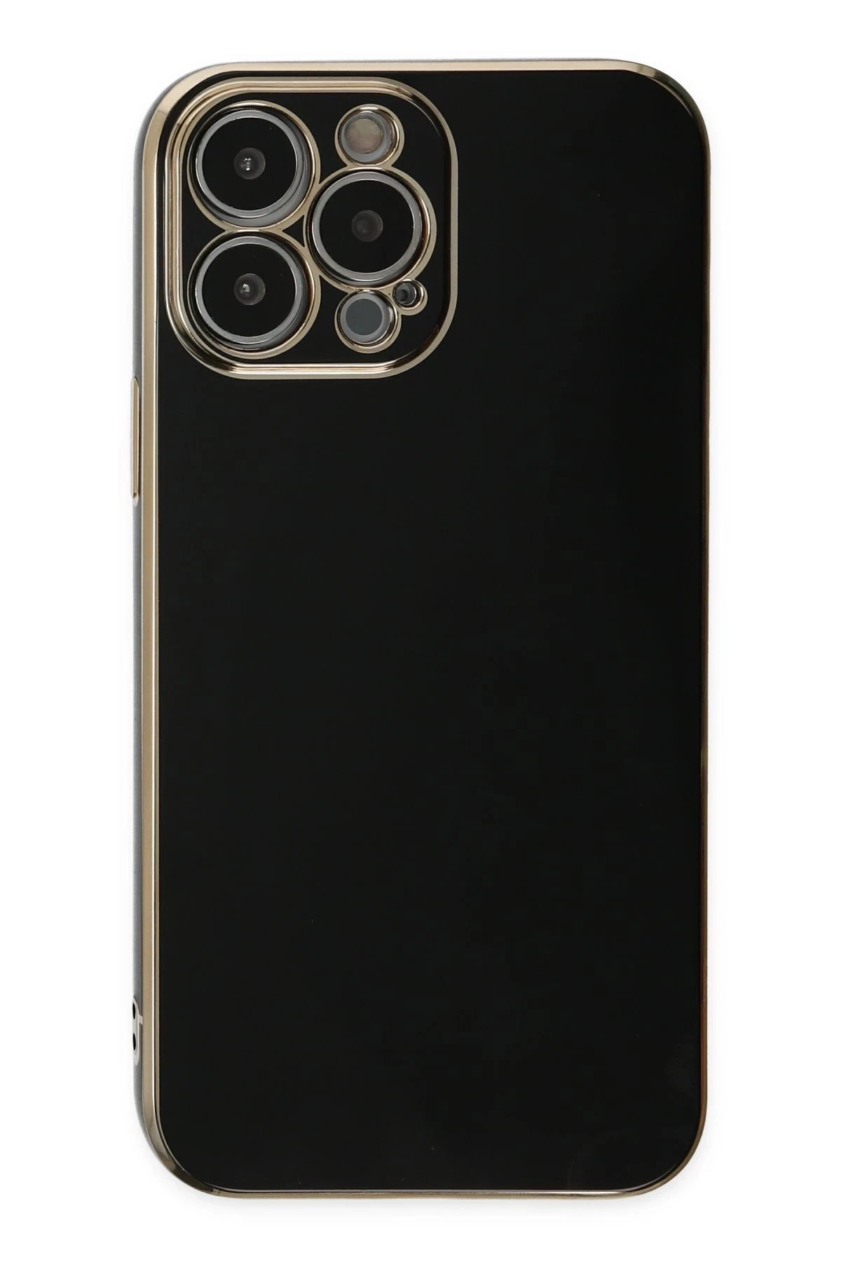 iPhone 15 Pro Max Kılıf Volet Silikon - Siyah-(5796)