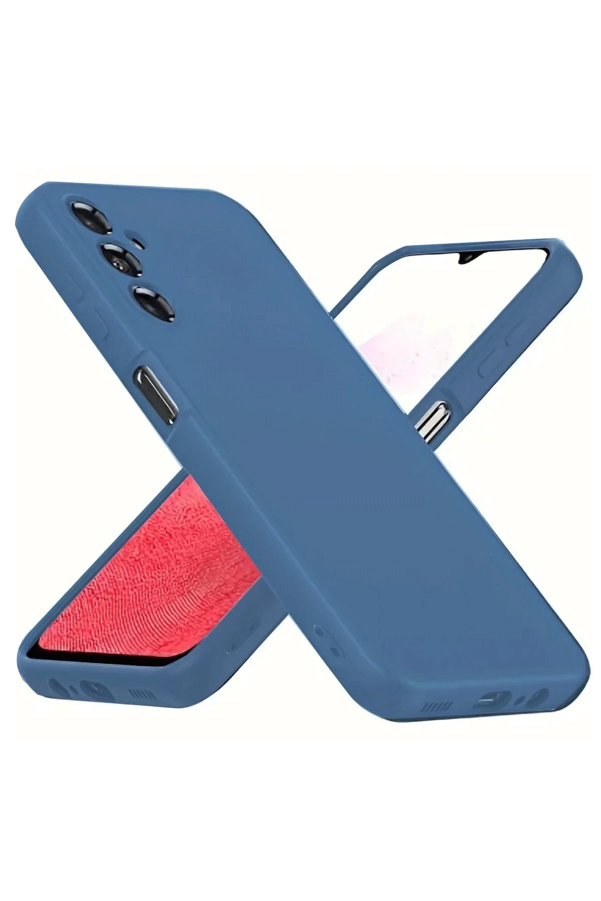 Samsung Galaxy A34 5G Kılıf First Silikon - Mavi-(5796)