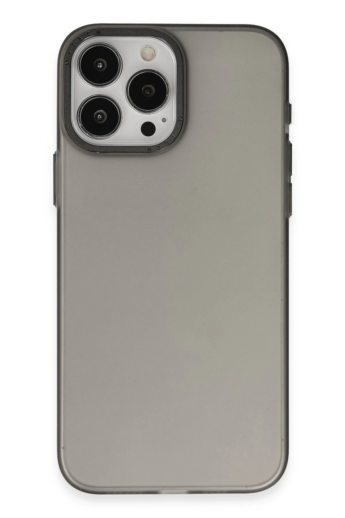 iPhone 15 Pro Max Kılıf Modos Metal Kapak - Siyah-(5796)