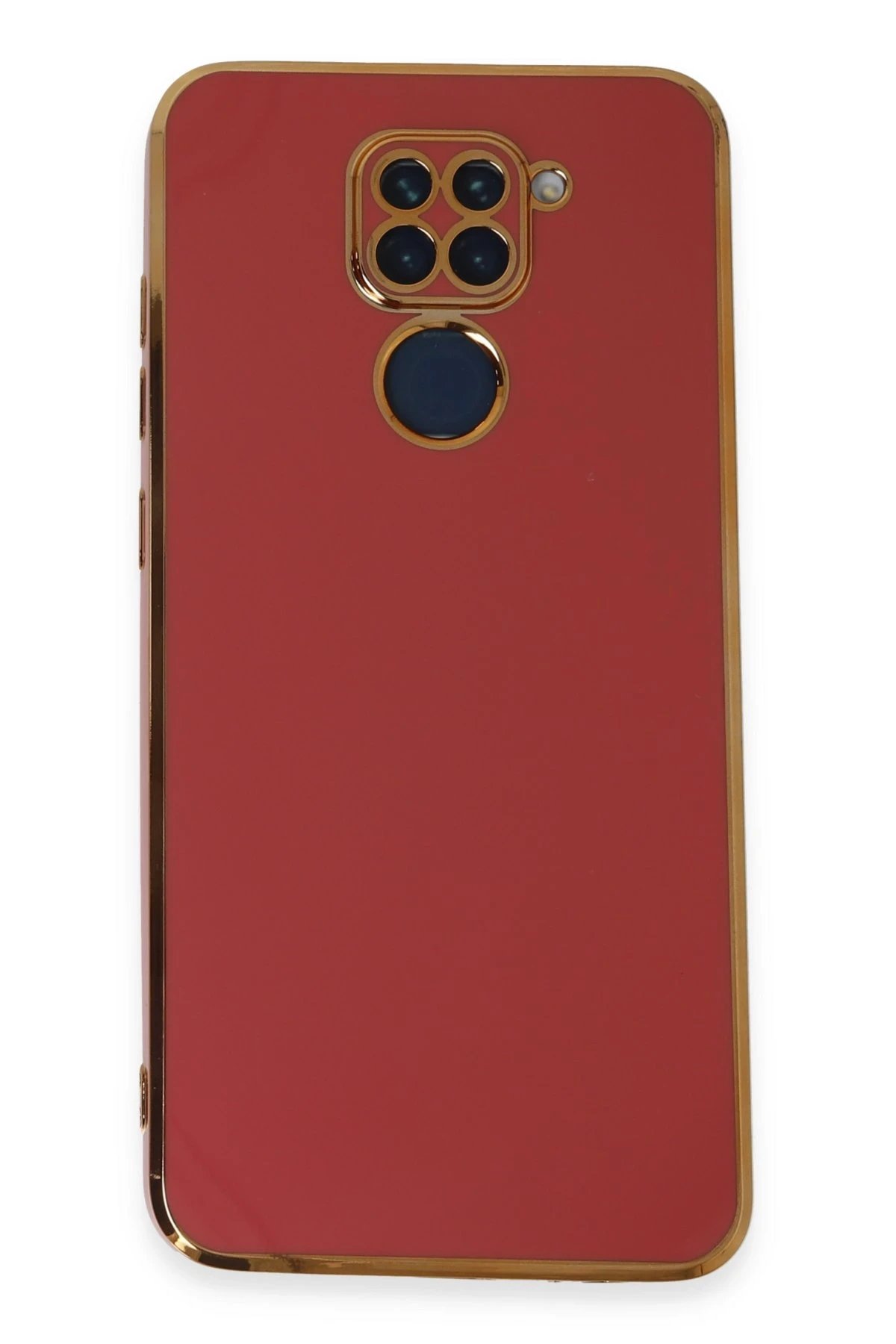 Xiaomi Redmi Note 9 Kılıf Volet Silikon - Kırmızı-(5796)