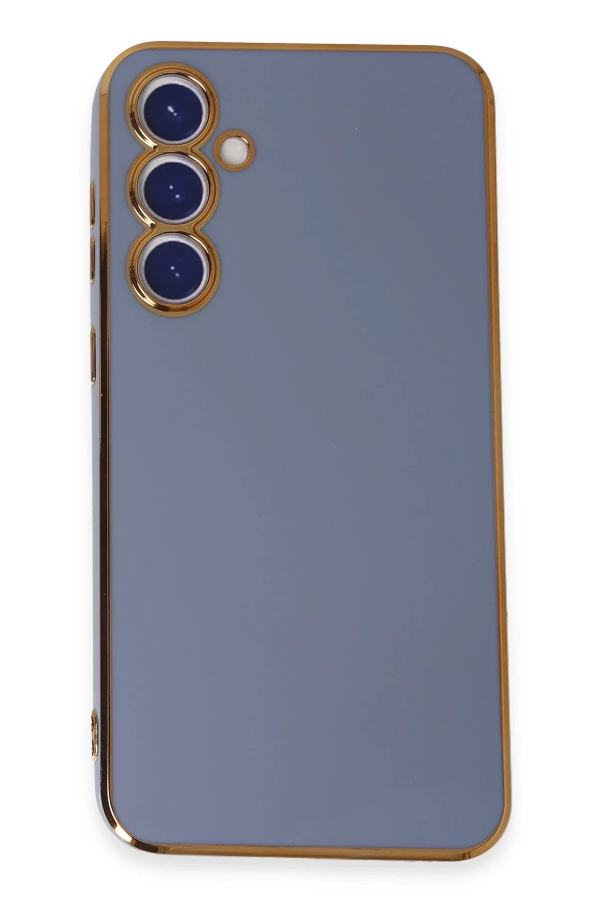 Samsung Galaxy S23 FE Kılıf Volet Silikon - Mavi-(5796)