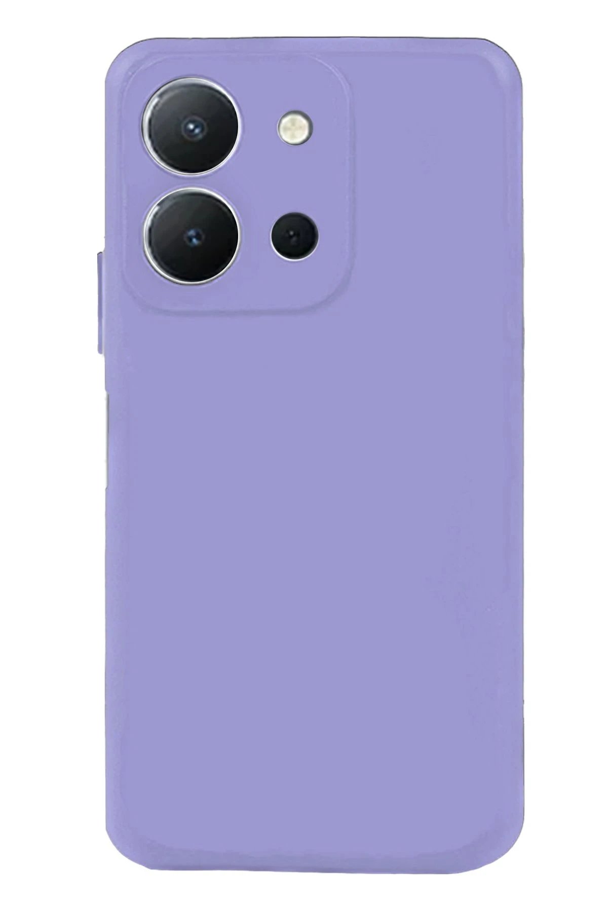 Vivo Y36 Kılıf Nano içi Kadife Silikon - Lila-(5796)