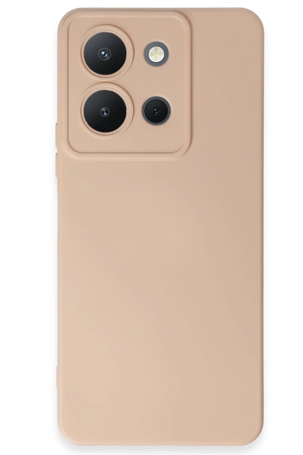 Vivo Y36 Kılıf Nano içi Kadife Silikon - Pudra-(5796)