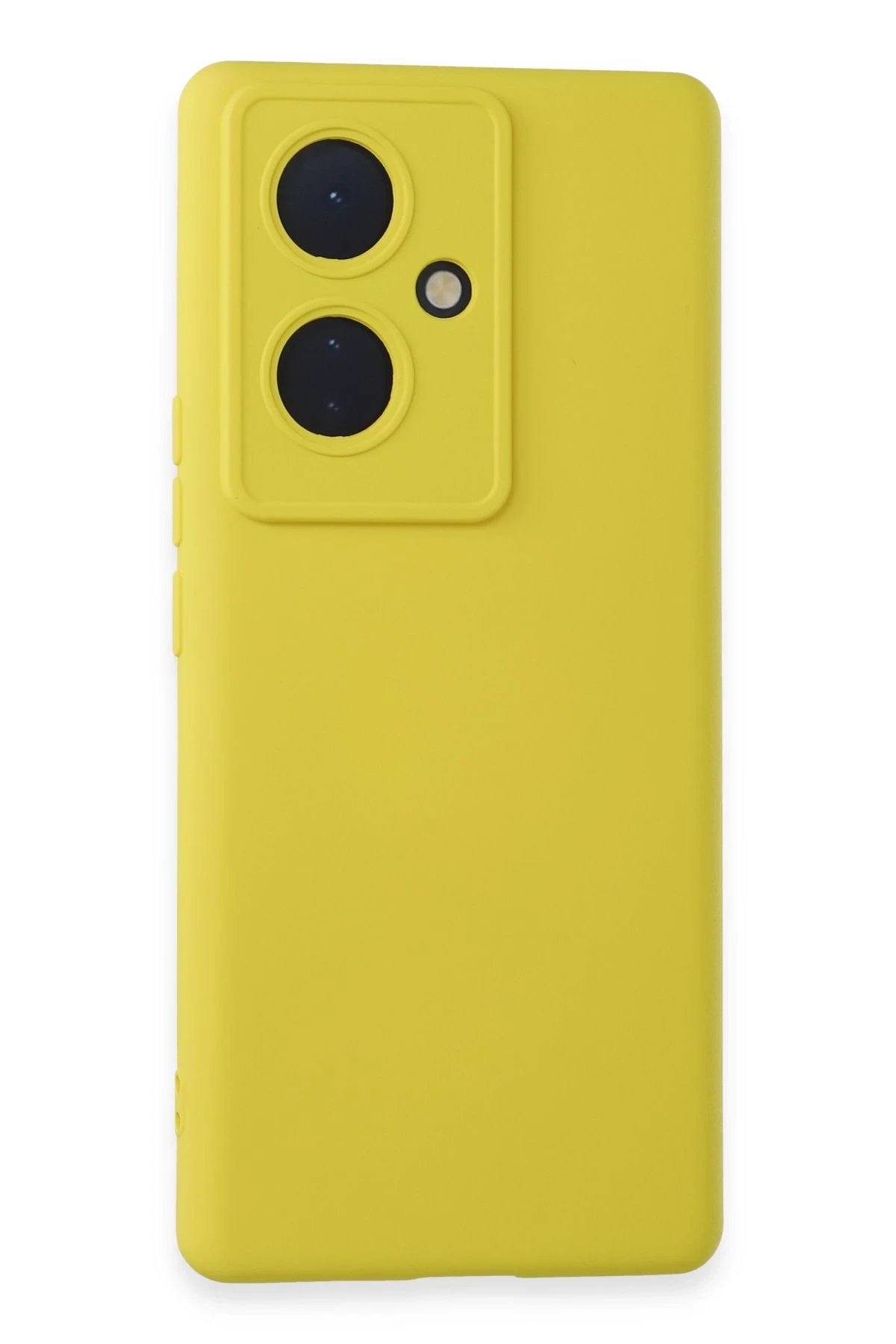 Vivo V29 Lite Kılıf Nano içi Kadife Silikon - Sarı-(5796)