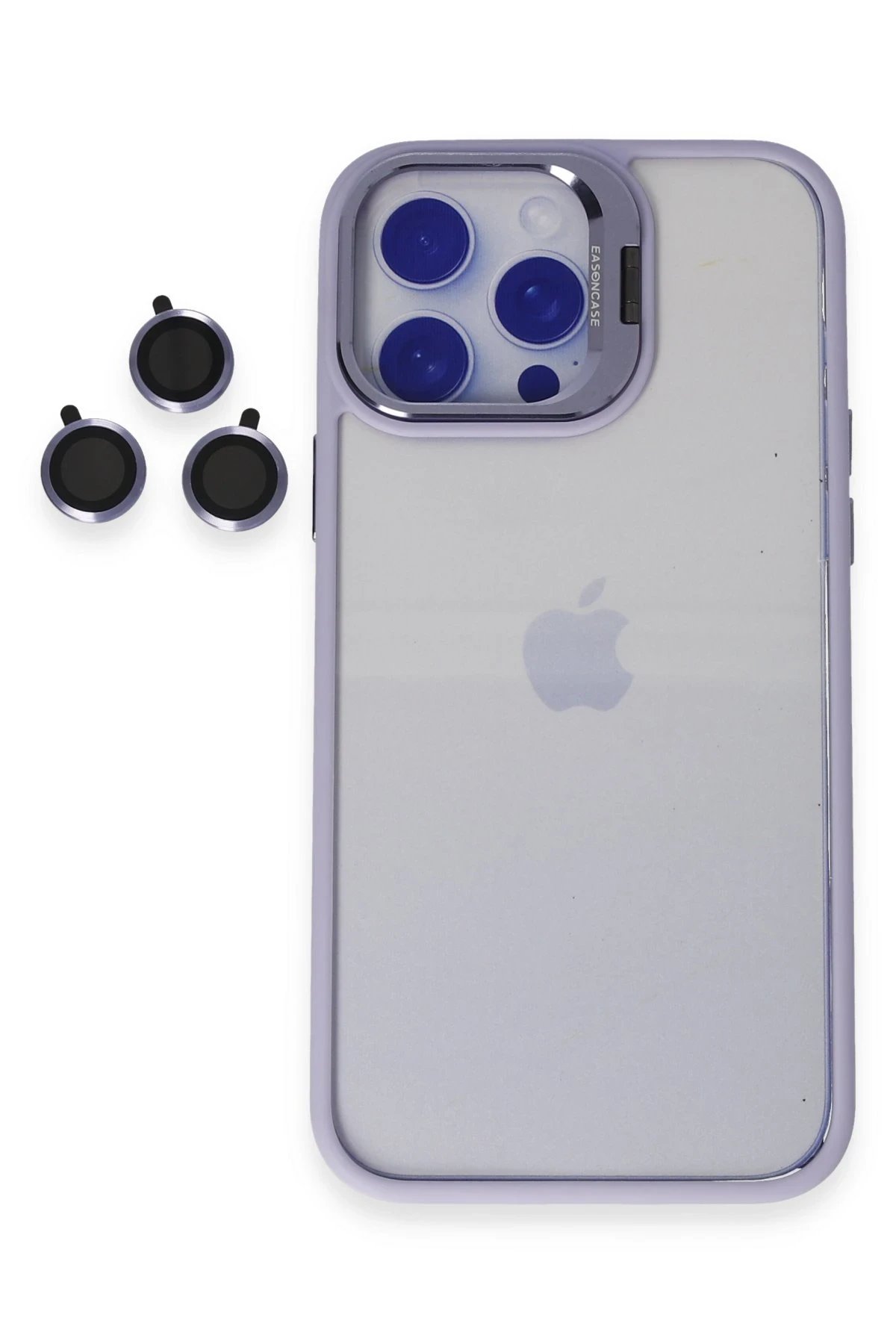 iPhone 14 Pro Max Kılıf Roblox Lens Standlı Kapak - Lila-(5796)