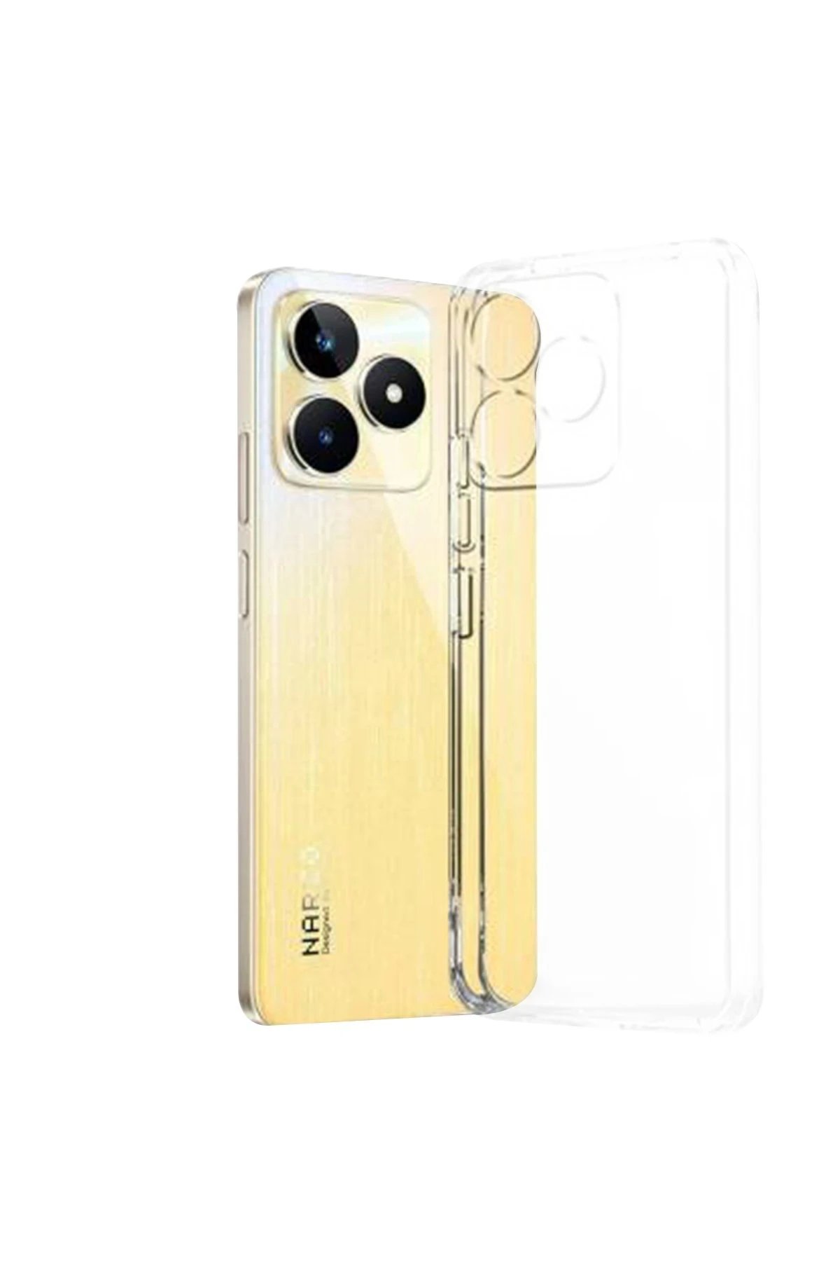 Realme C53 Kılıf Lüx Şeffaf Silikon-(5796)