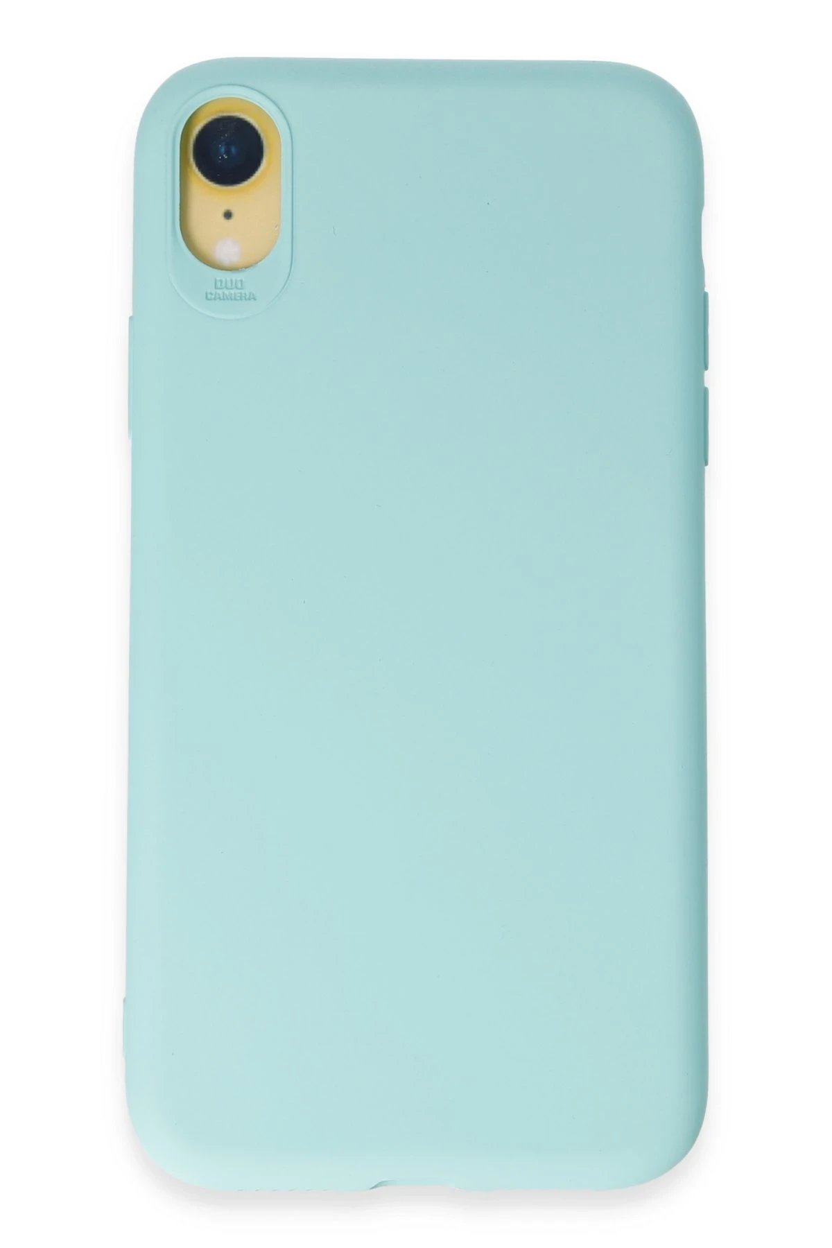 iPhone XR Kılıf First Silikon - Turkuaz-(5796)