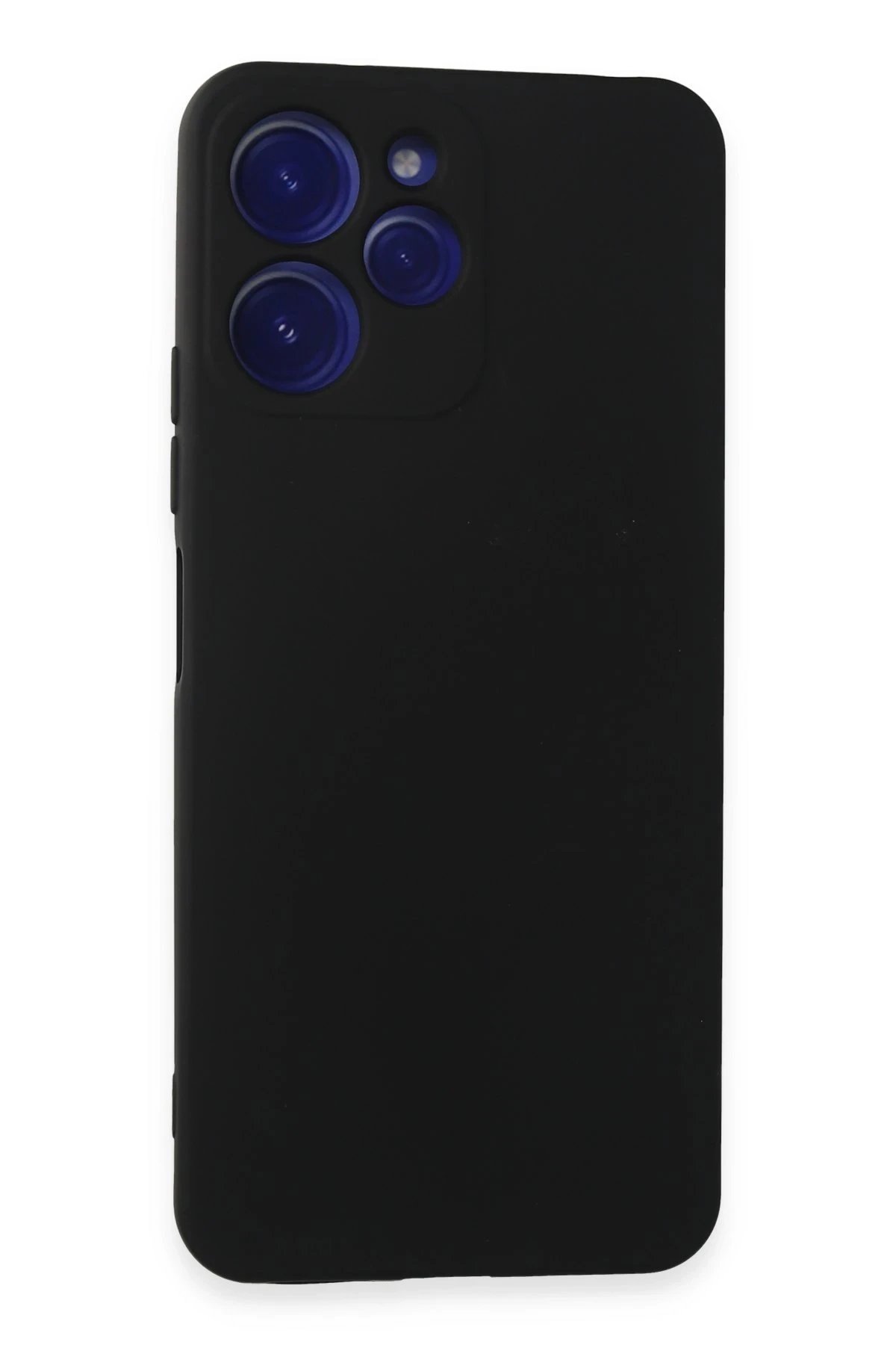 Xiaomi Redmi 12 Kılıf Nano içi Kadife Silikon - Siyah-(5796)