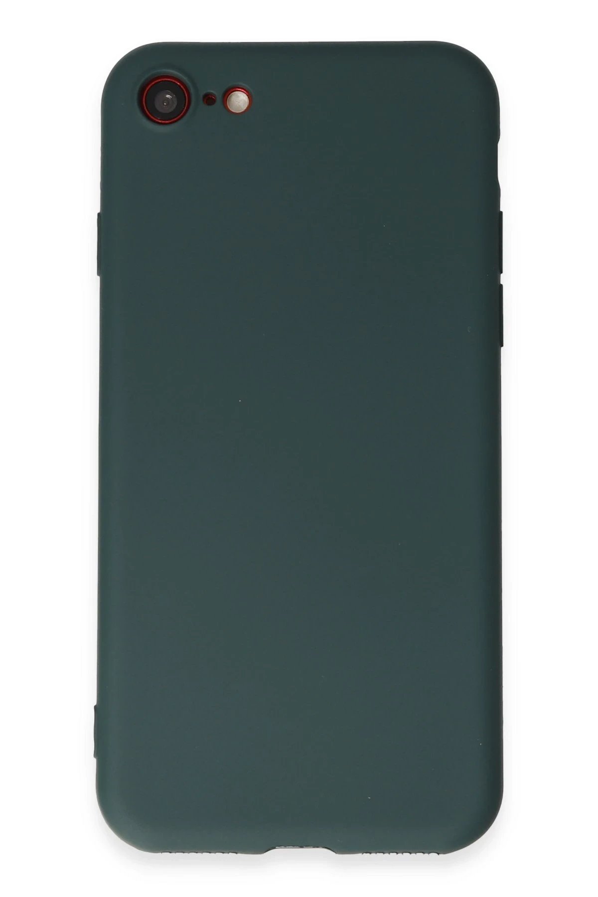 iPhone 7 Kılıf First Silikon - Koyu Yeşil-(5796)