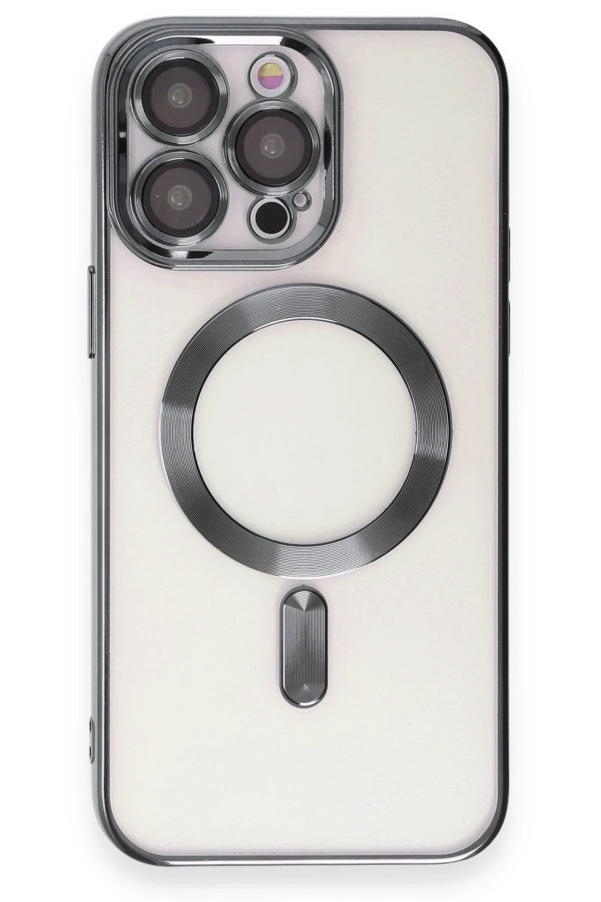 iPhone 15 Pro Max Kılıf Kross Magneticsafe Kapak - Titan Gri-(5796)