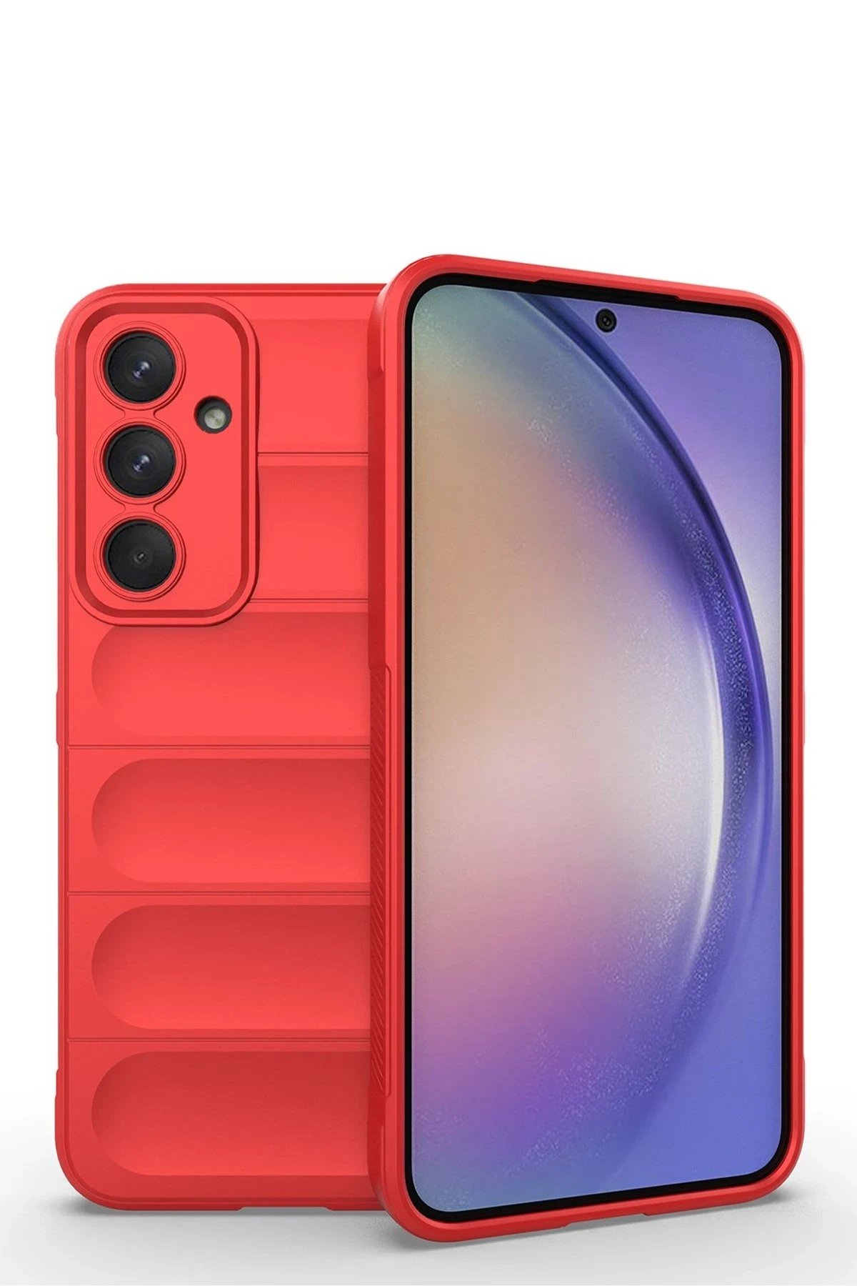 Samsung Galaxy M14 5G Kılıf Optimum Silikon - Kırmızı-(5796)