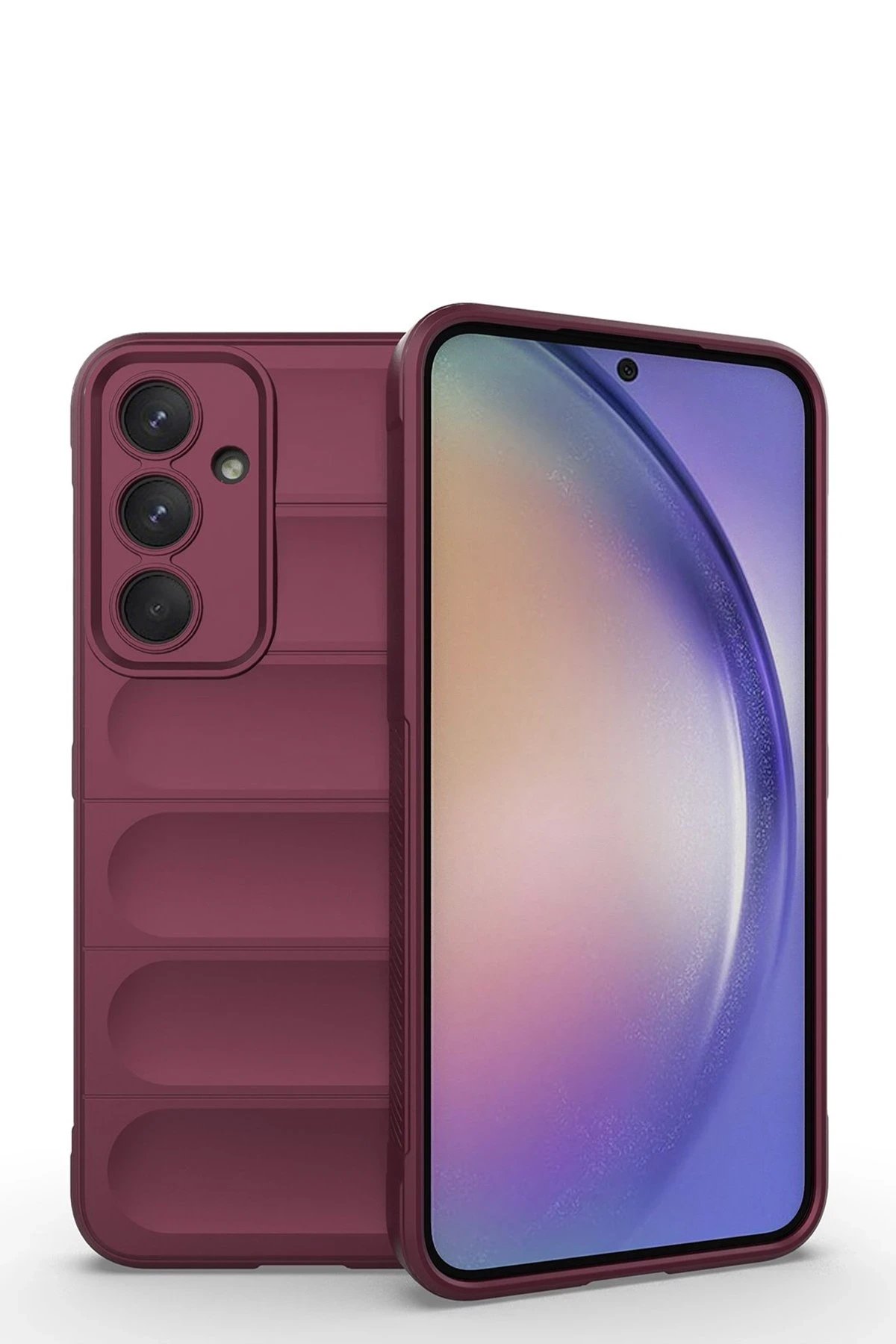 Samsung Galaxy M14 5G Kılıf Optimum Silikon - Bordo-(5796)