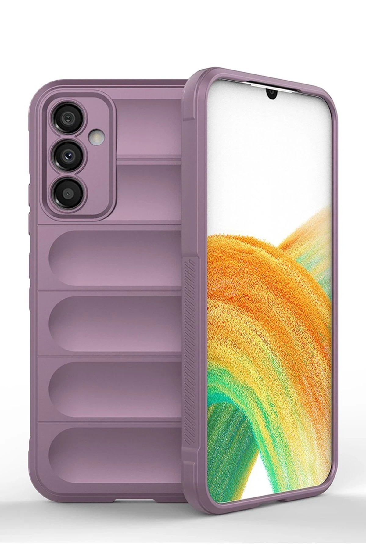 Samsung Galaxy M14 5G Kılıf Optimum Silikon - Mor-(5796)