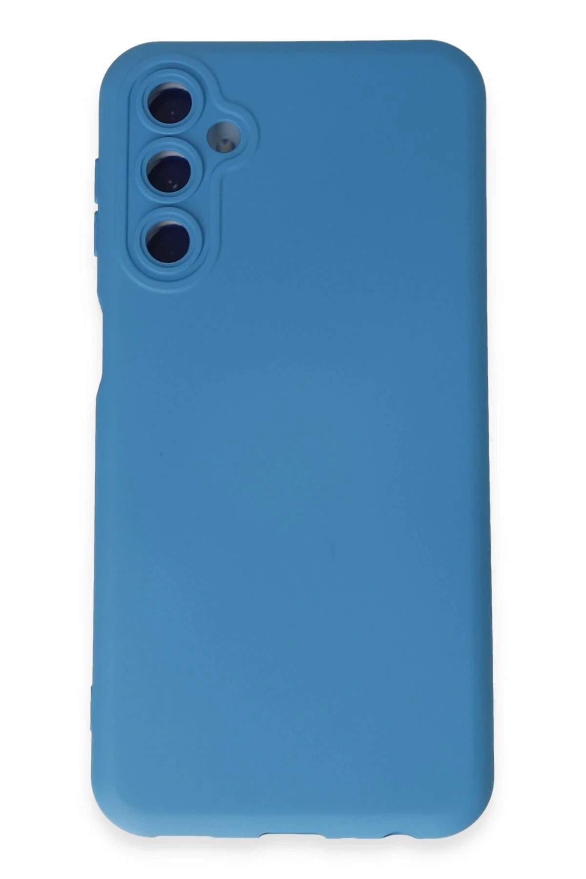 Samsung Galaxy M34 5G Kılıf Nano içi Kadife Silikon - Mavi-(5796)
