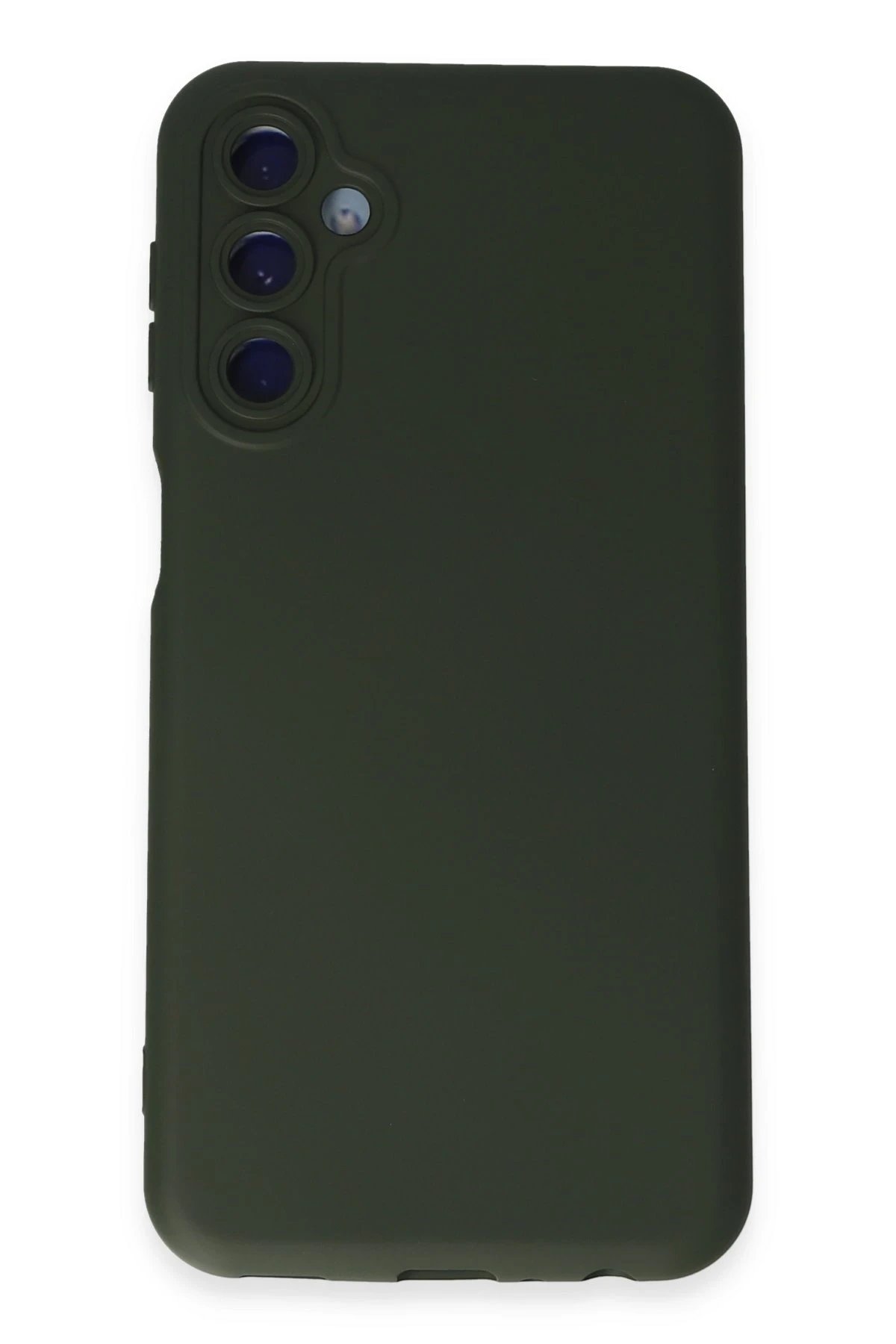 Samsung Galaxy M34 5G Kılıf Nano içi Kadife Silikon - Koyu Yeşil-(5796)