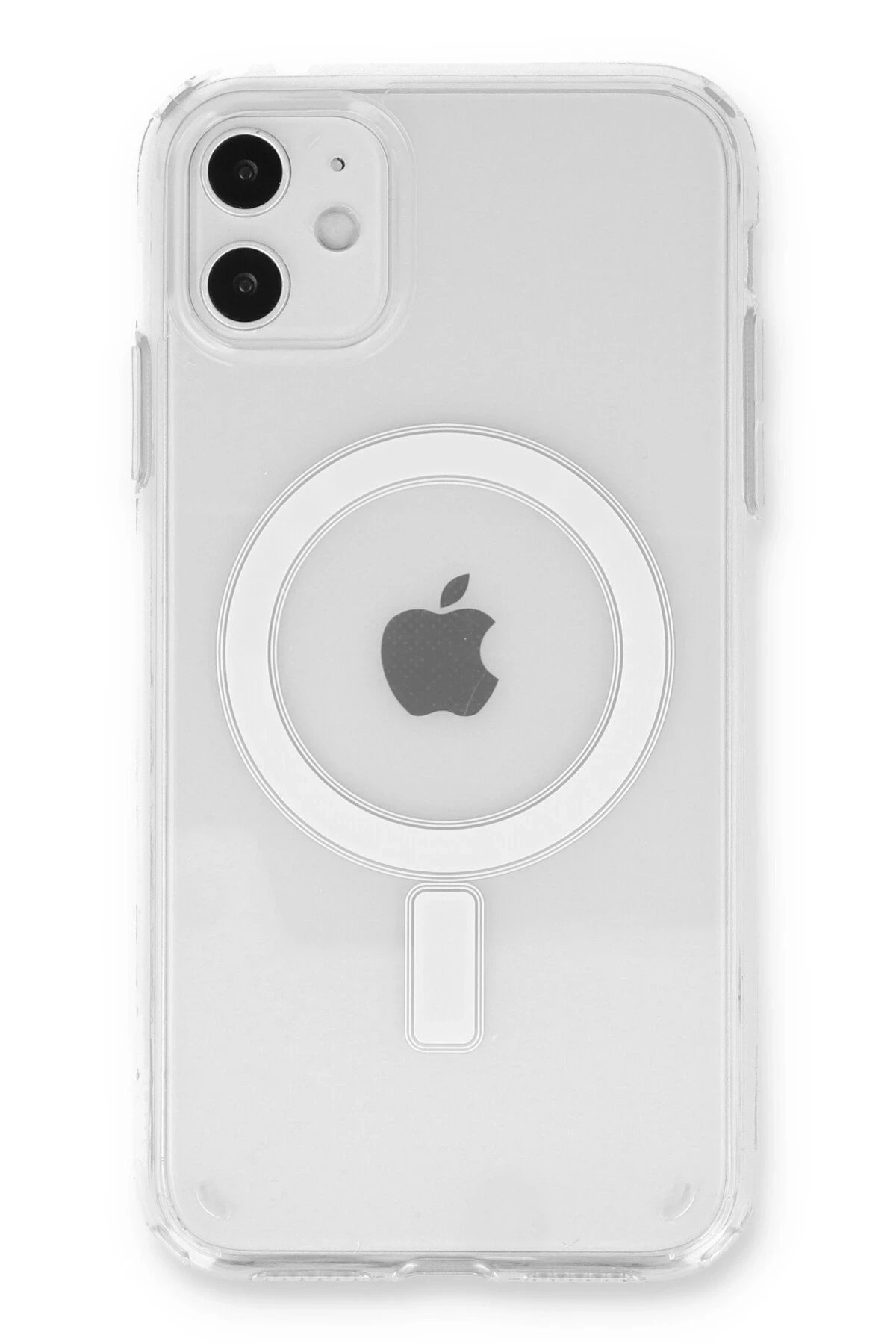 iPhone 11 Kılıf Pc Real Magsafe Kapak - Şeffaf-(5796)
