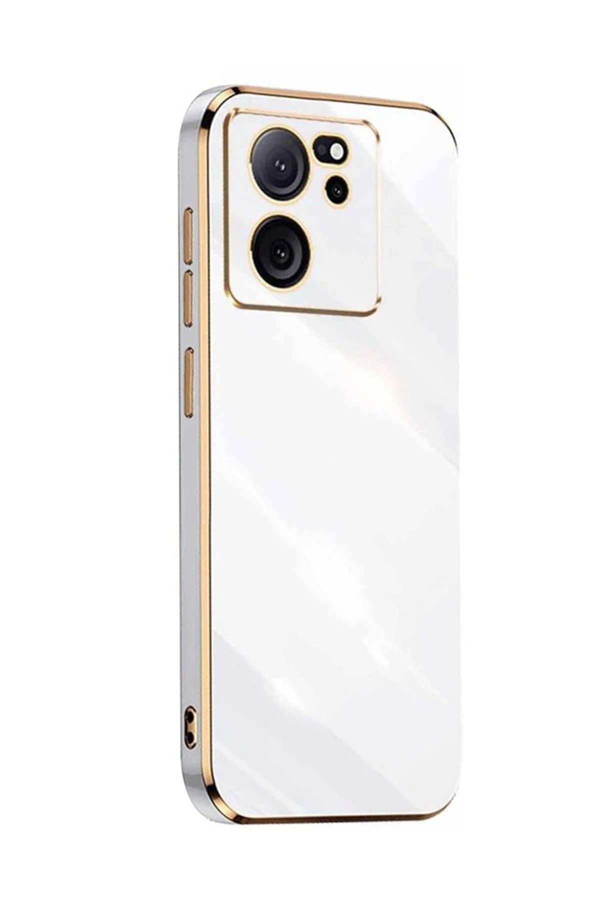 Xiaomi Mi 13T Pro Kılıf Volet Silikon - Beyaz-(5796)