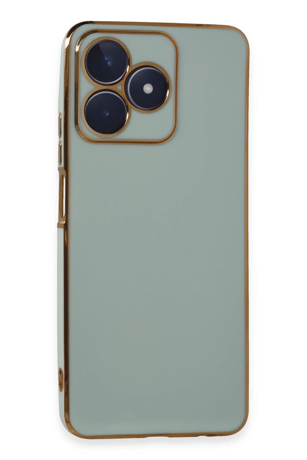 Realme C53 Kılıf Volet Silikon - Açık Yeşil-(5796)