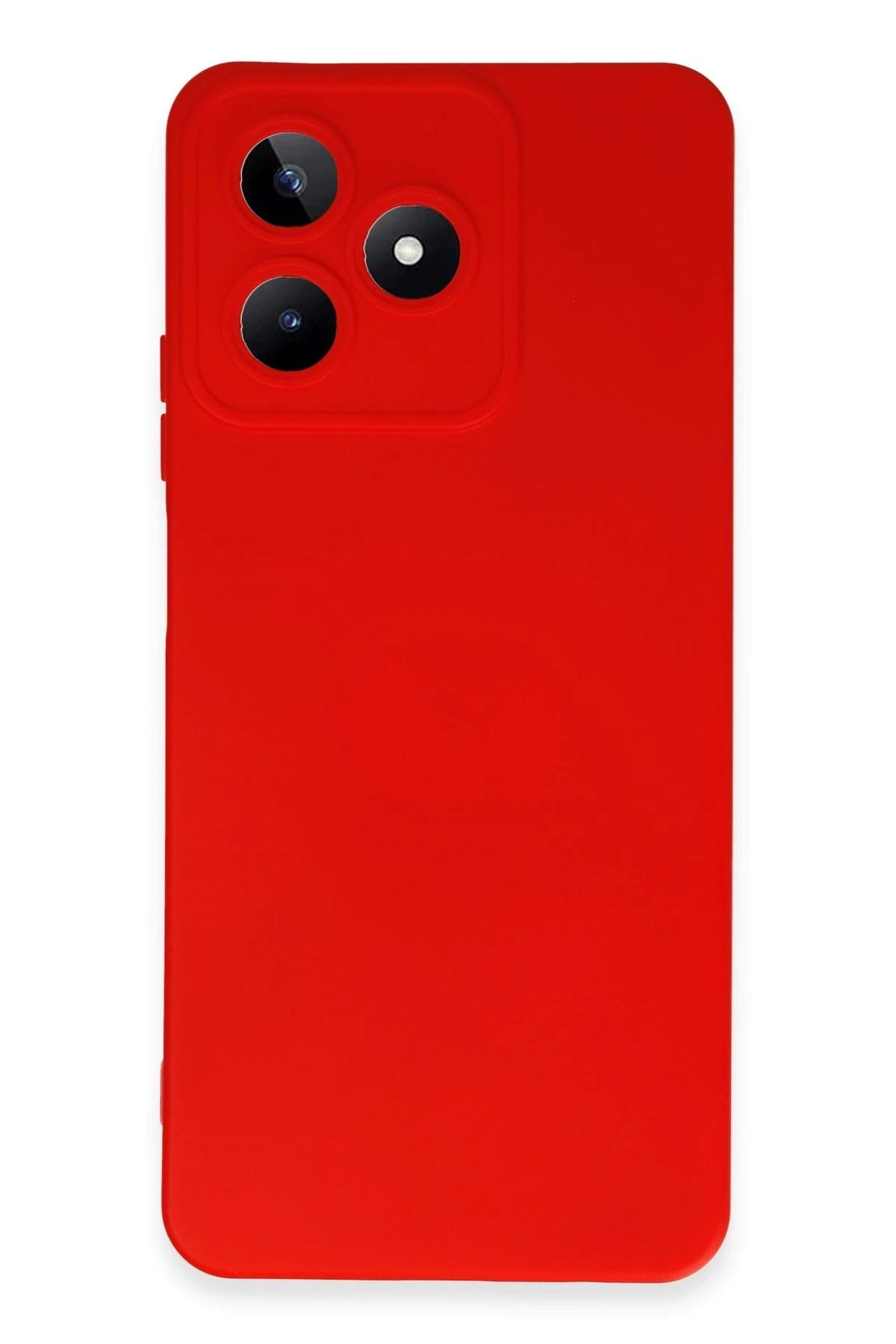 Realme C53 Kılıf Nano içi Kadife Silikon - Kırmızı-(5796)