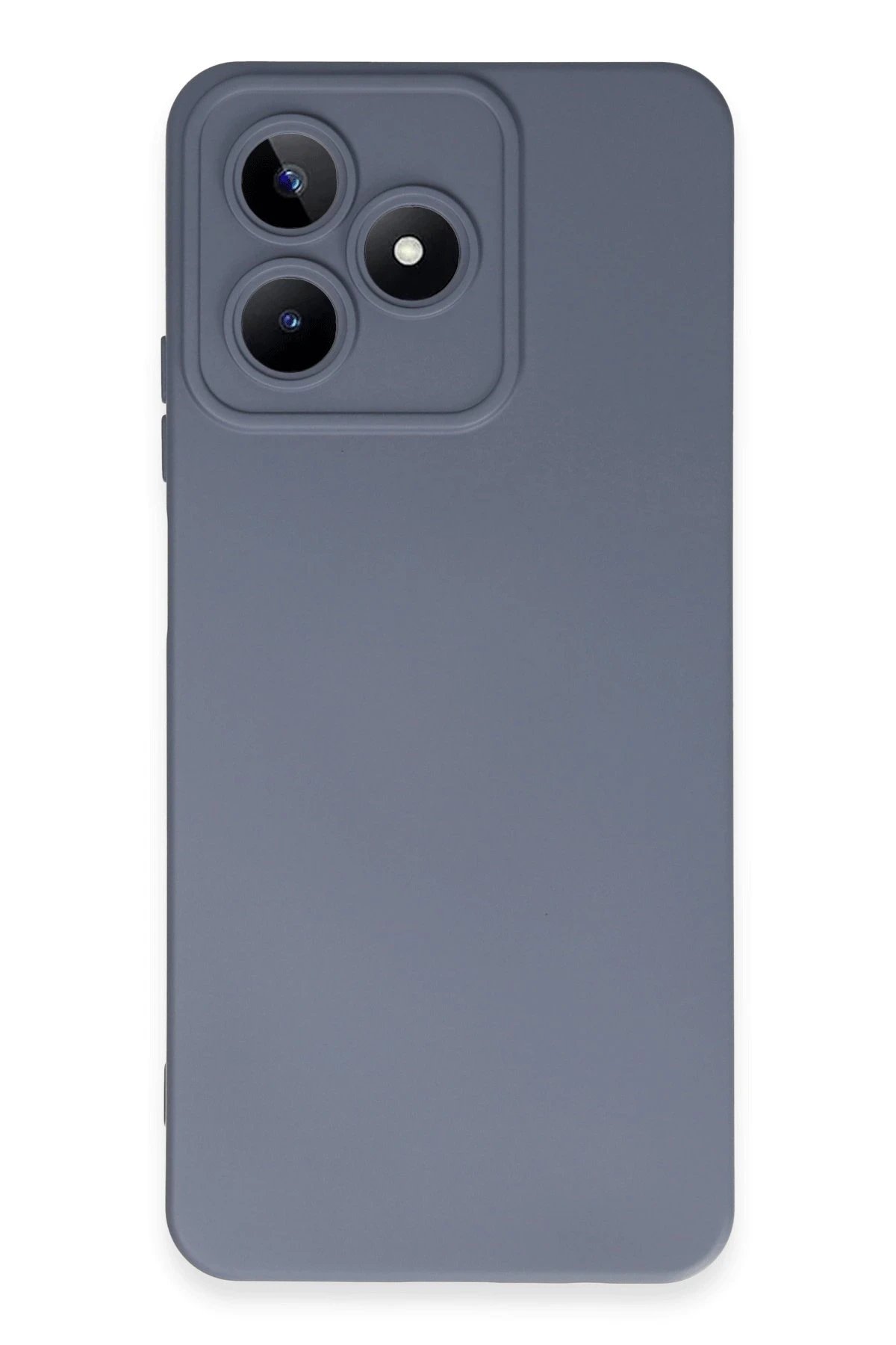 Realme C53 Kılıf Nano içi Kadife Silikon - Gri-(5796)