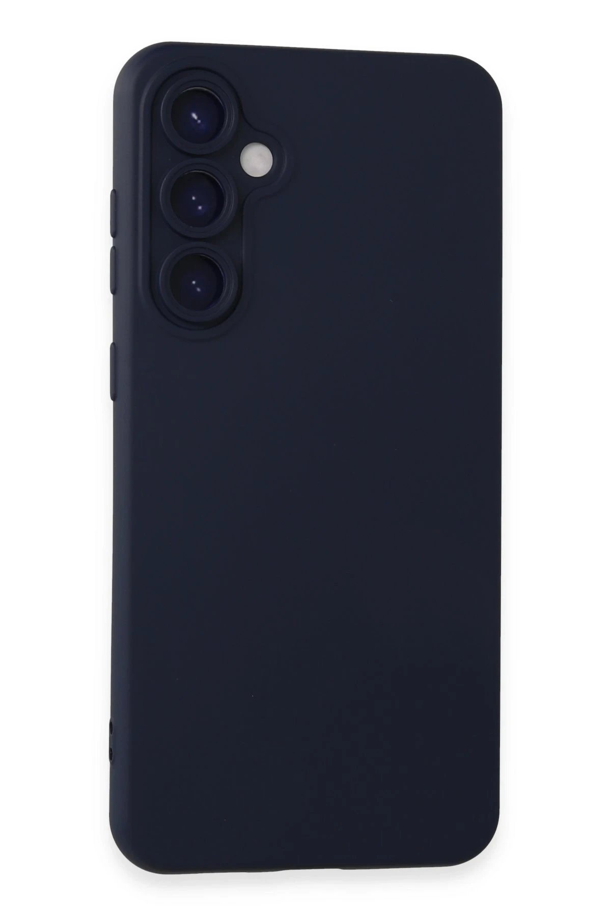 Samsung Galaxy S23 FE Kılıf Nano içi Kadife Silikon - Lacivert-(5796)