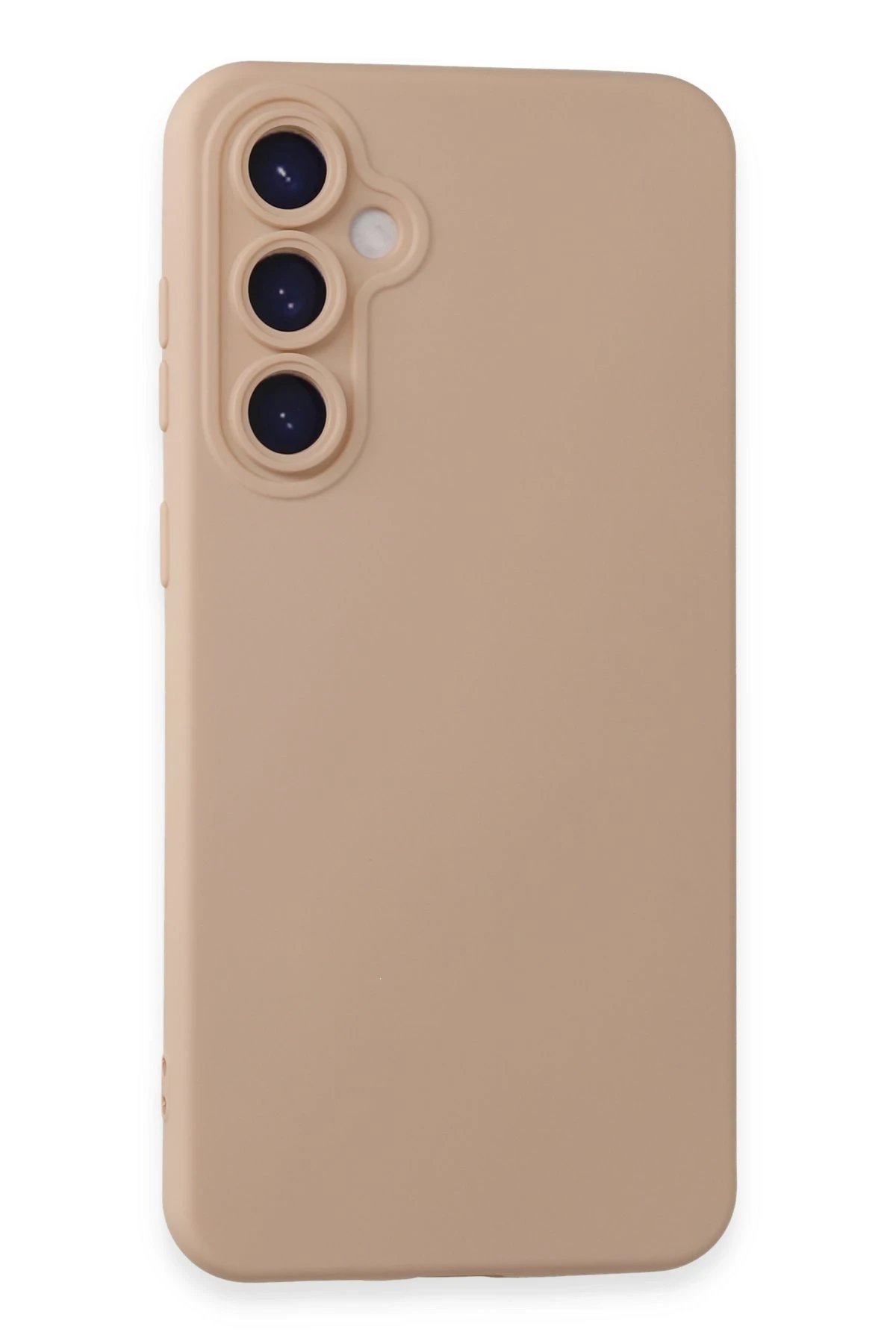 Samsung Galaxy S23 FE Kılıf Nano içi Kadife Silikon - Pudra-(5796)
