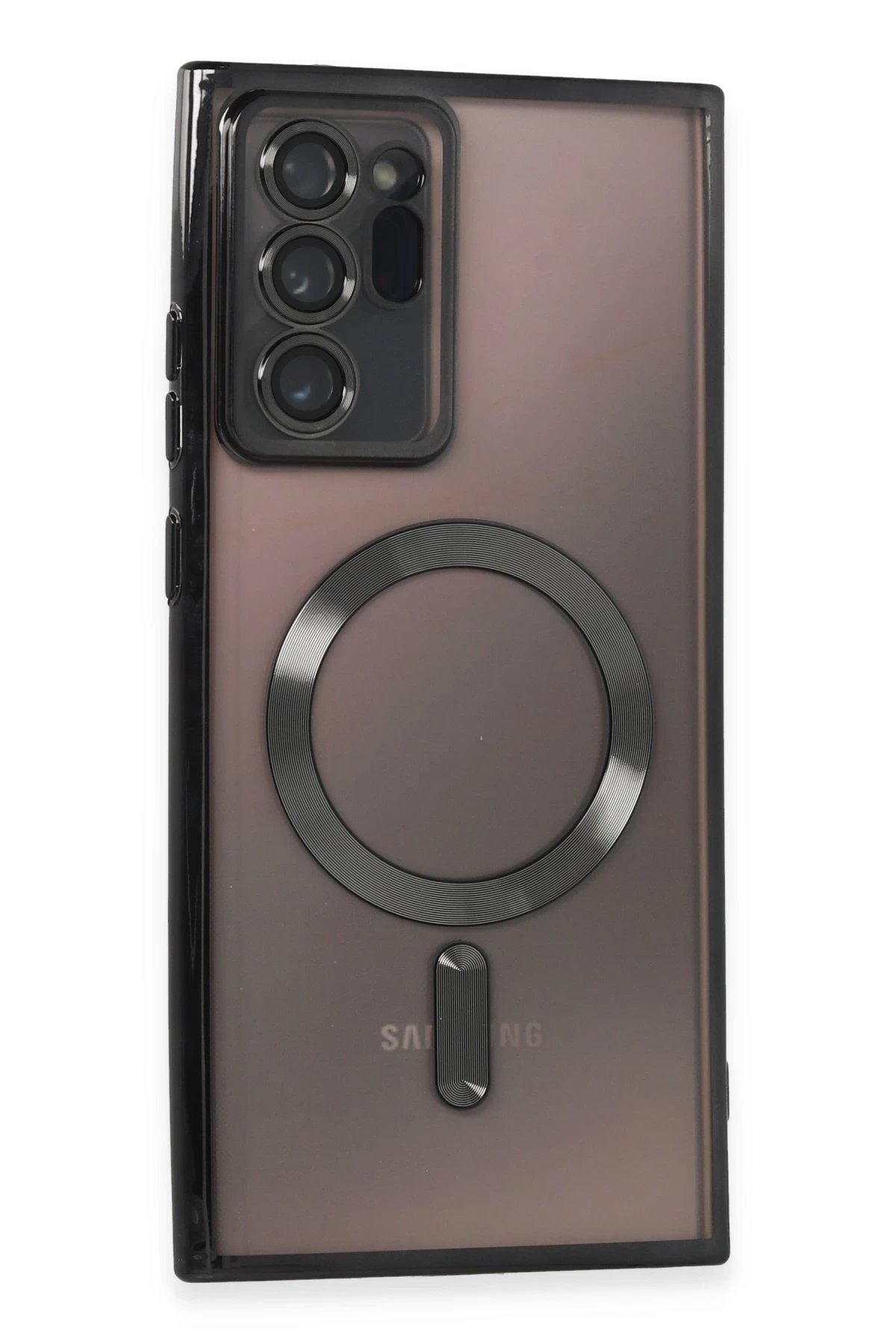 Samsung Galaxy Note 20 Ultra Kılıf Kross Magneticsafe Kapak - Siyah-(5796)