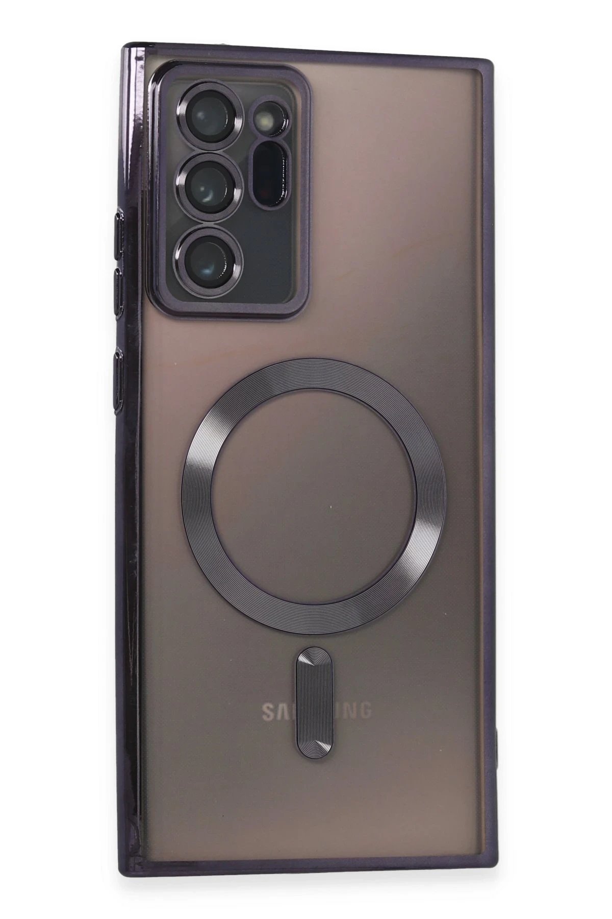 Samsung Galaxy Note 20 Ultra Kılıf Kross Magneticsafe Kapak - Mor-(5796)