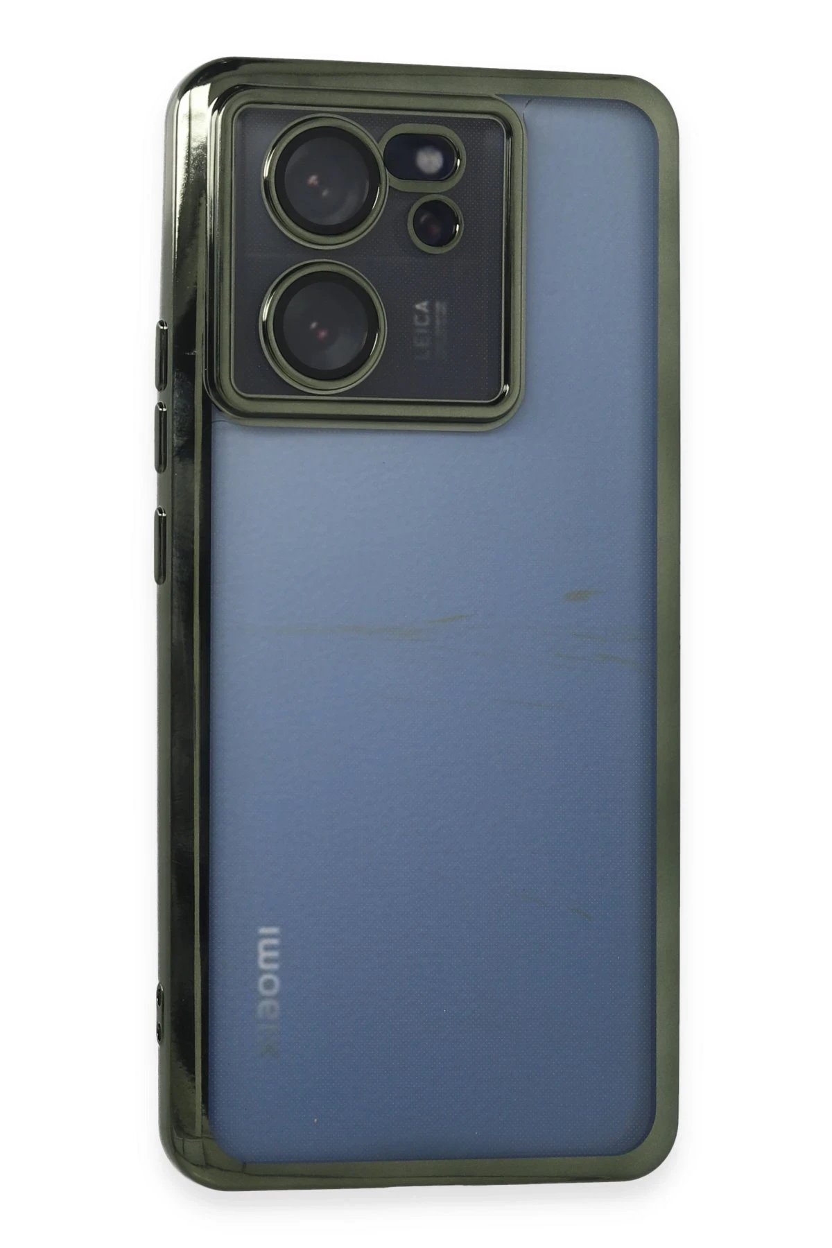 Xiaomi Mi 13T Kılıf Lensli Silikon - Yeşil-(5796)