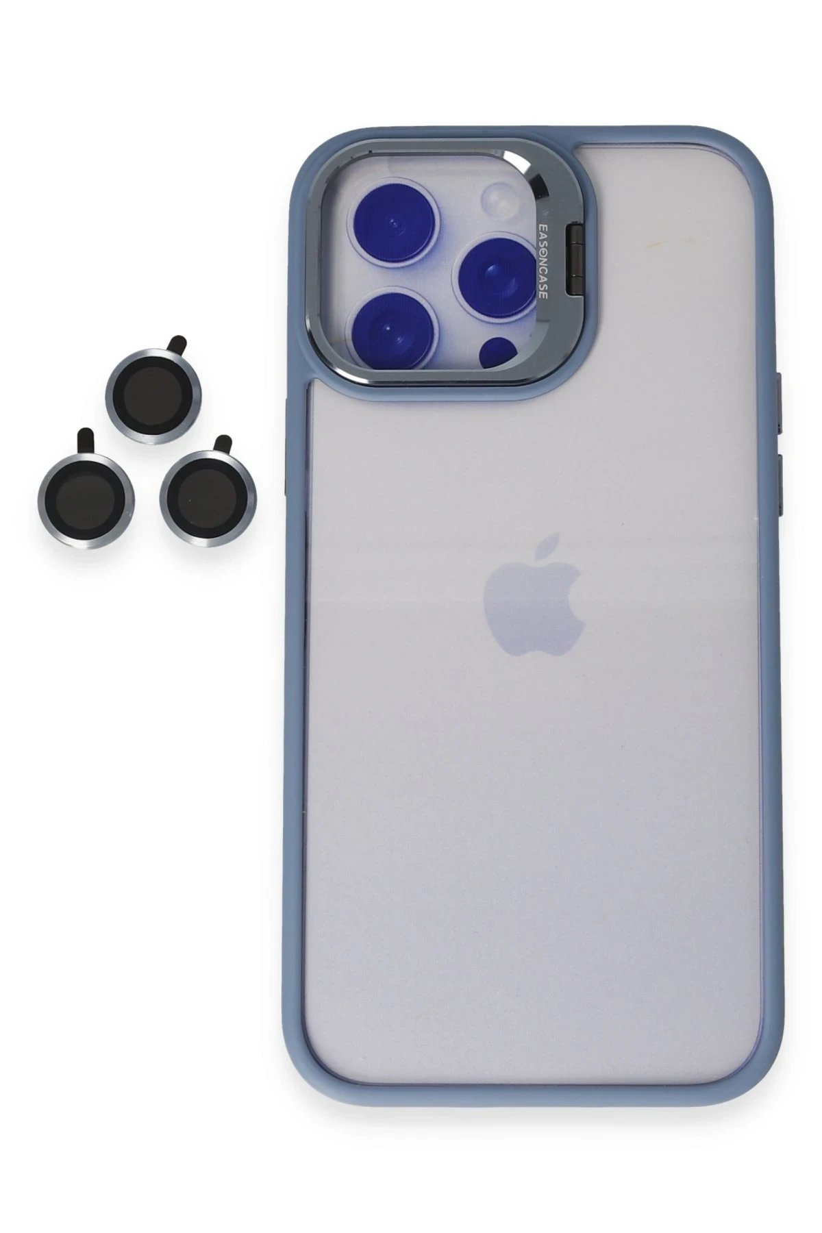 iPhone 14 Pro Max Kılıf Roblox Lens Standlı Kapak - Sierra Blue-(5796)