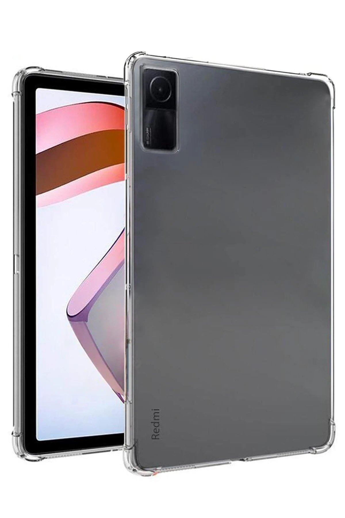Xiaomi Redmi Pad SE Kılıf Anti Şeffaf Tablet Silikon - Şeffaf-(5796)