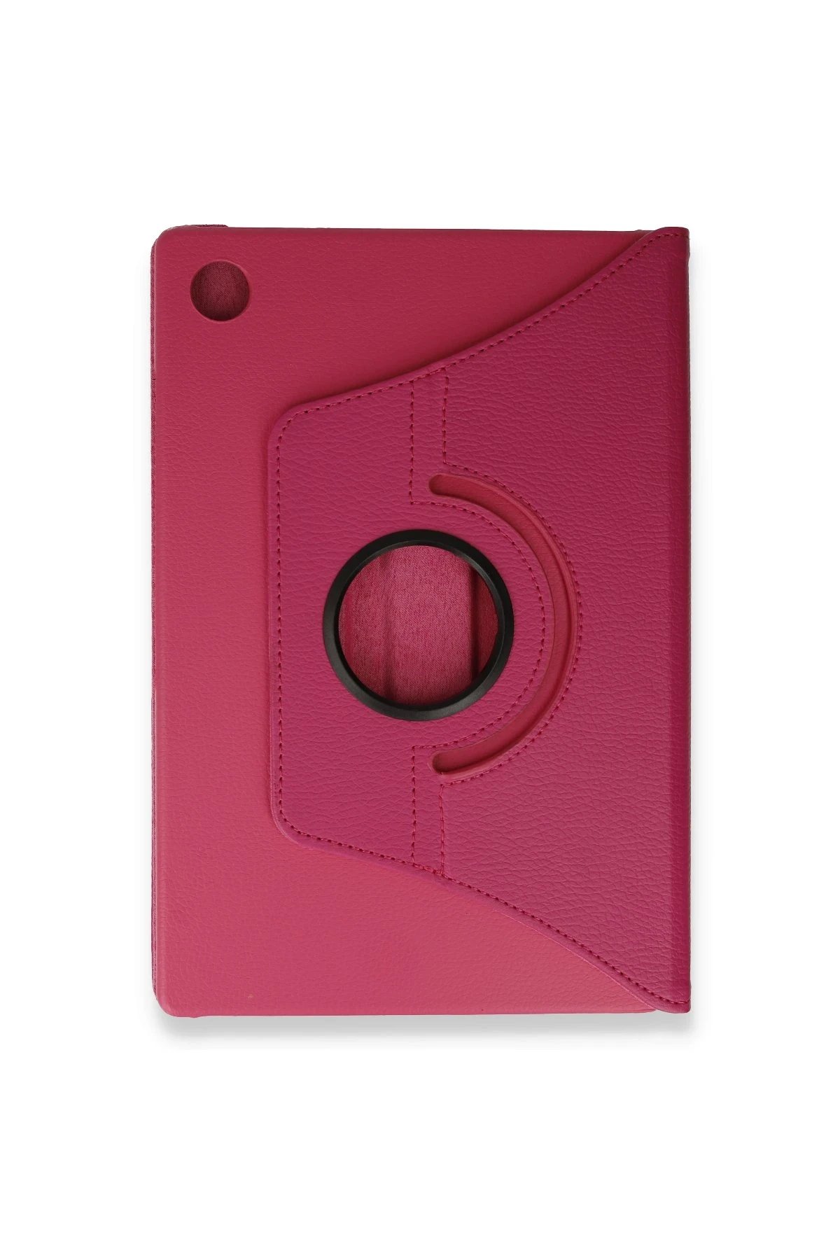 Samsung Galaxy Tab A9 Plus Kılıf 360 Tablet Deri Kılıf - Pembe-(5796)
