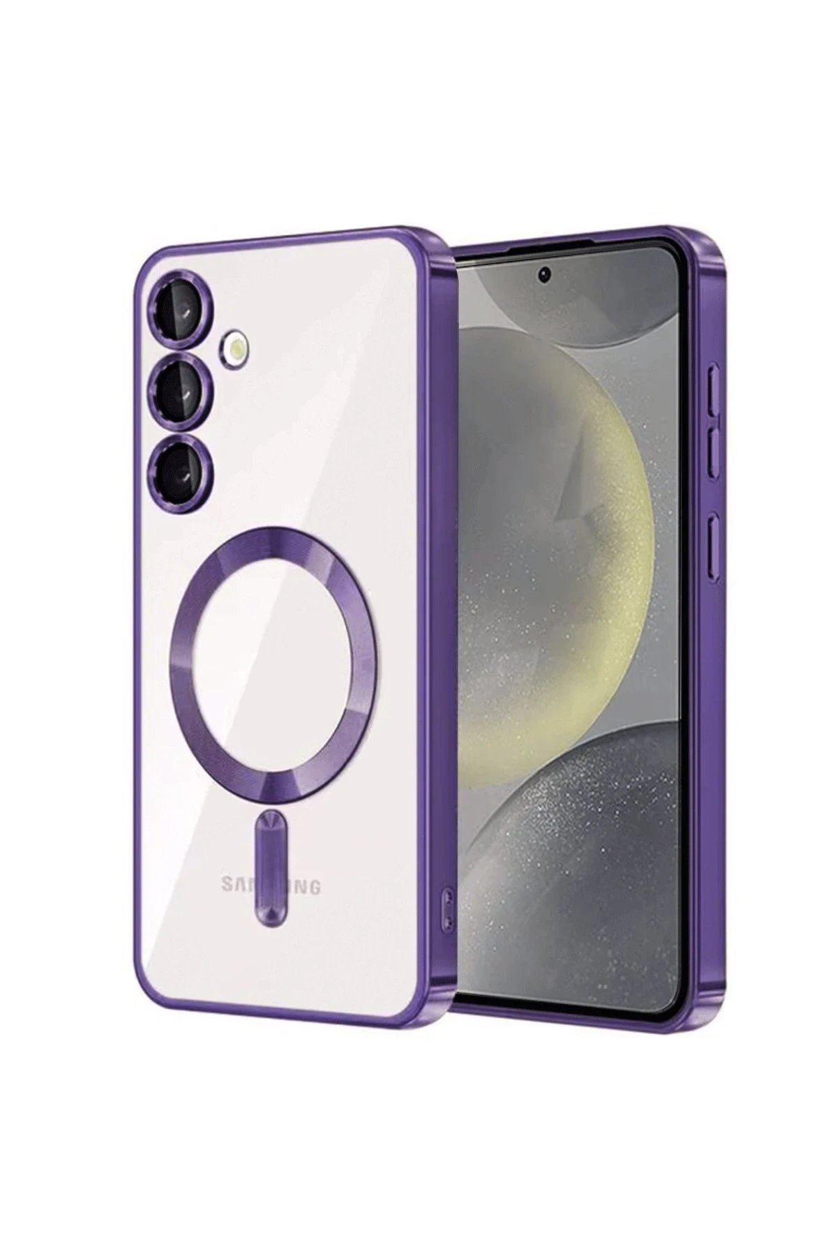 Samsung Galaxy S24 Plus Kılıf Kross Magneticsafe Kapak - Mor-(5796)