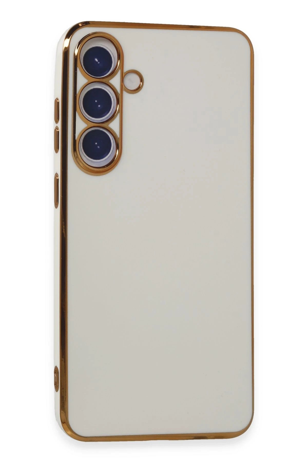 Samsung Galaxy S24 Kılıf Volet Silikon - Beyaz-(5796)