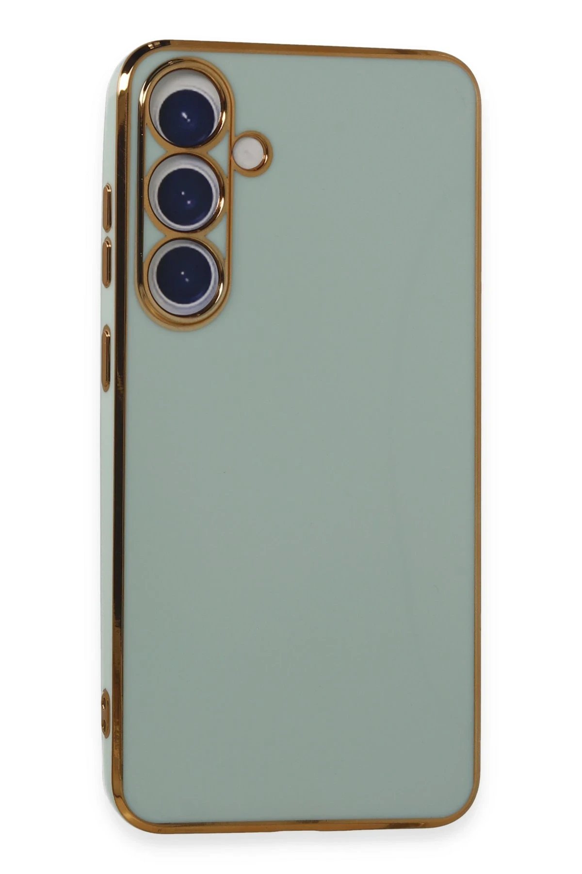 Samsung Galaxy S24 Plus Kılıf Volet Silikon - Açık Yeşil-(5796)