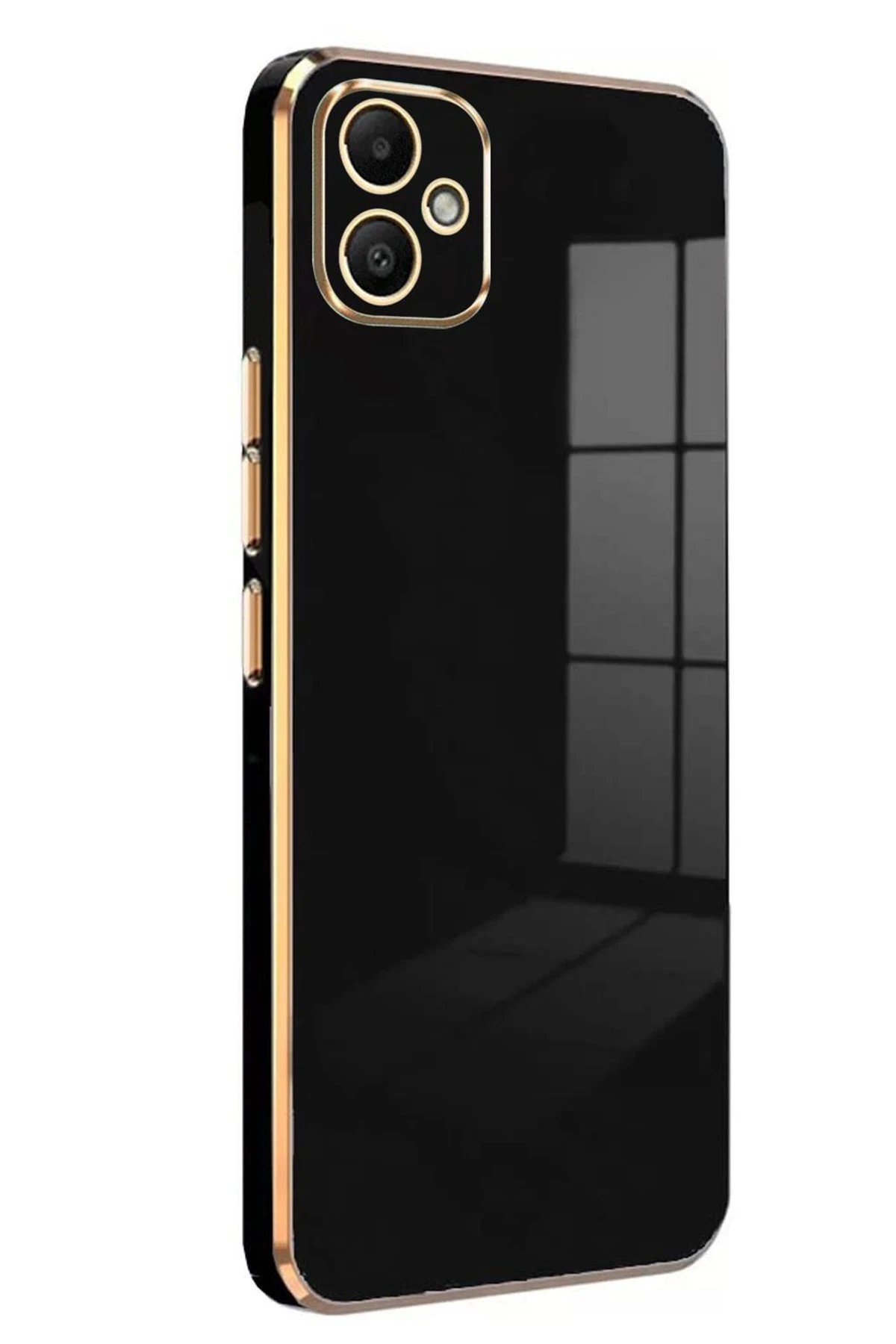 Samsung Galaxy A05 Kılıf Volet Silikon - Siyah-(5796)